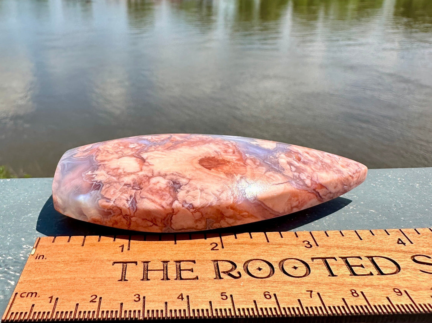 Gorgeous Pink Agate Freeform with Druzy Pocket