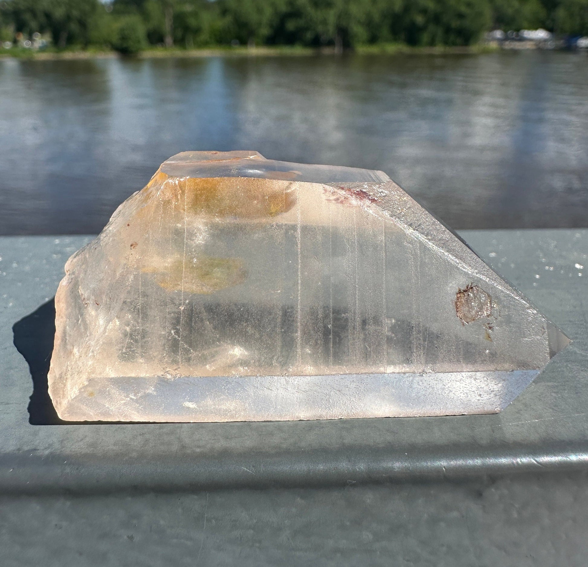 Stunning Rare Raw Golden Healer Lemurian Point