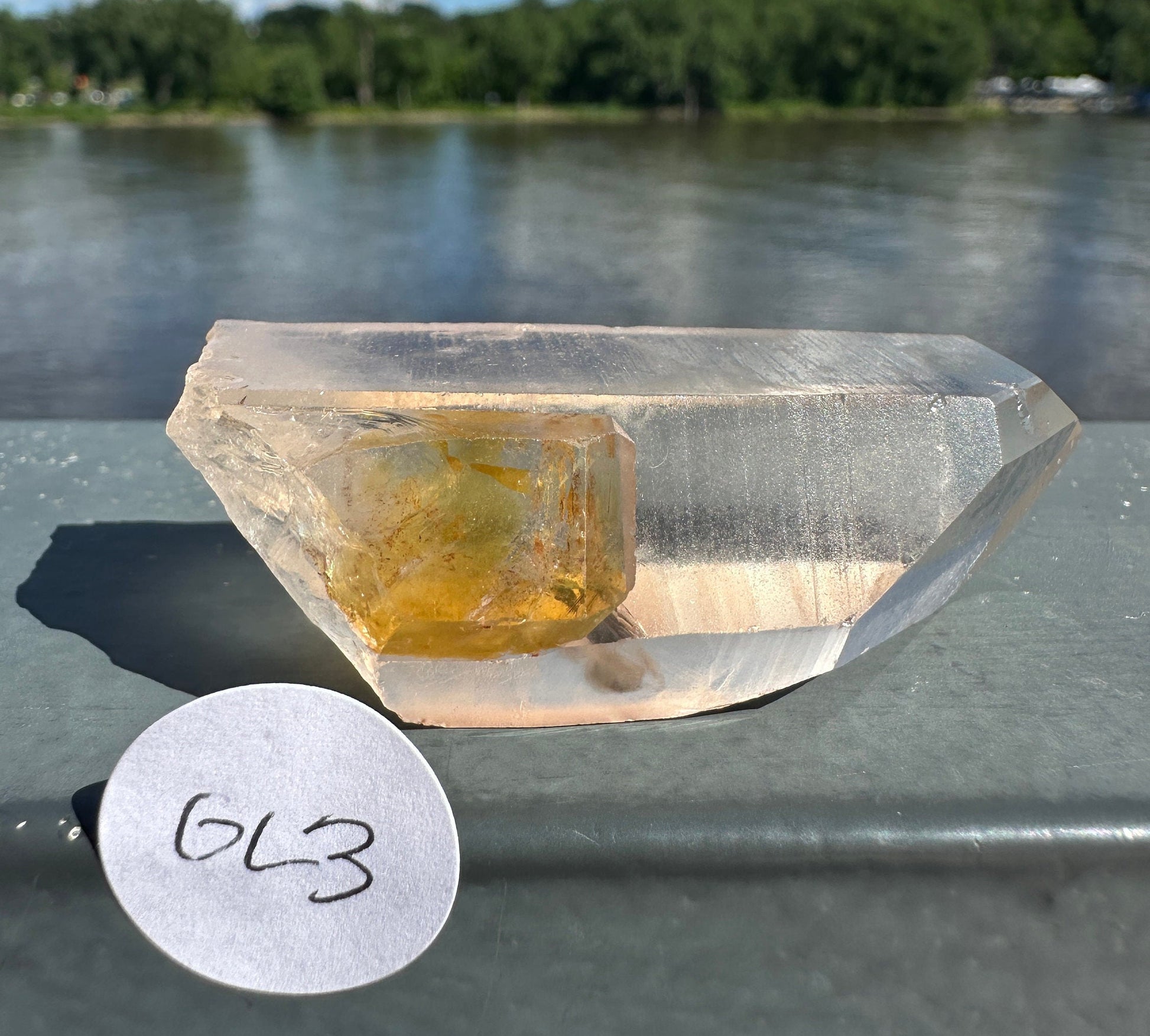 Stunning Rare Raw Golden Healer Lemurian Point