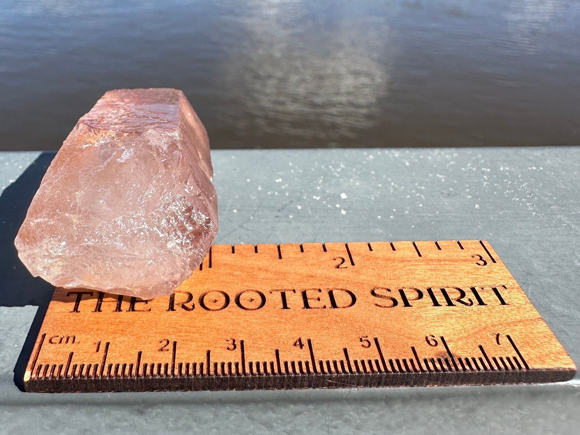 Stunning Rare Raw Strawberry Lemurian Point