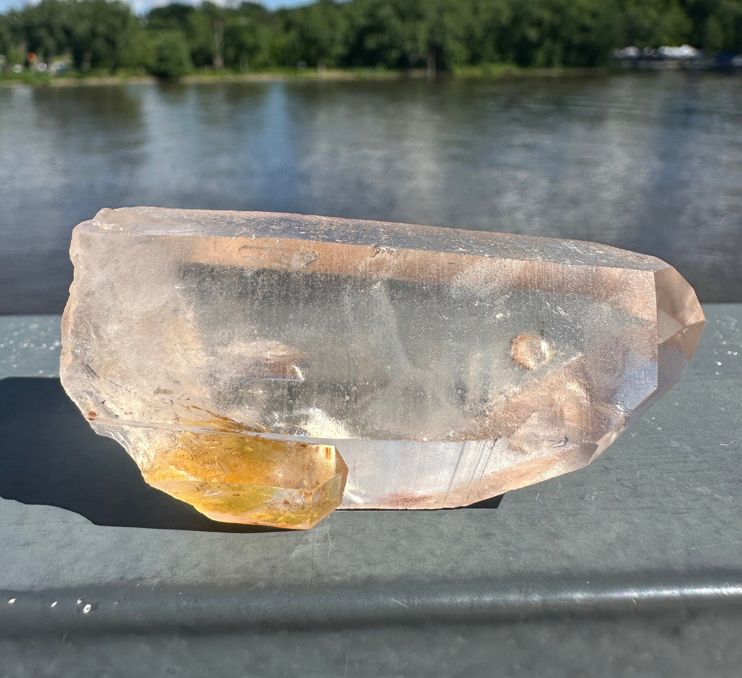 Stunning Rare Raw Golden Healer Lemurian Point