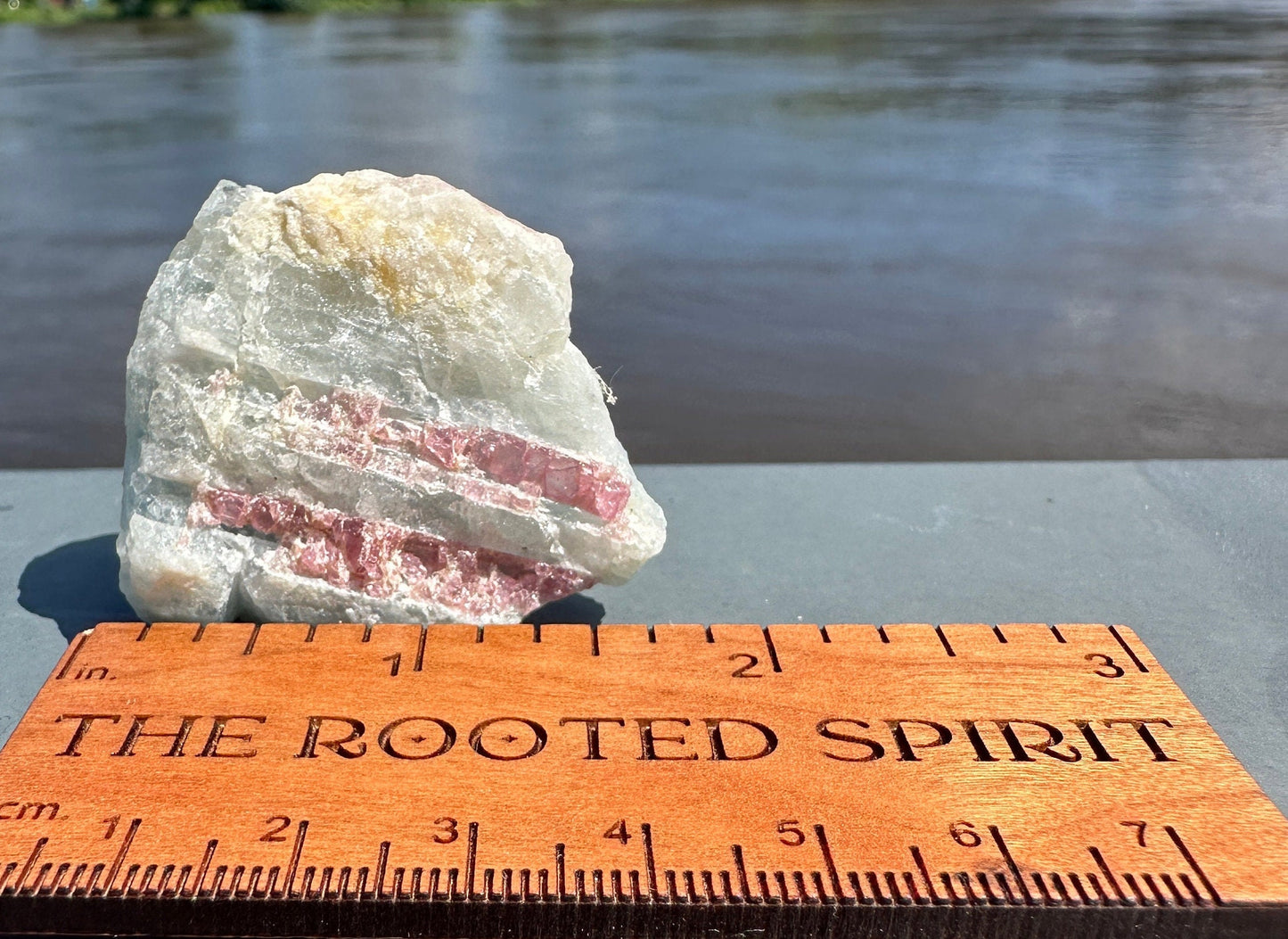 High Grade Pink Tourmaline in Aquamarine Specimen From Brazil
