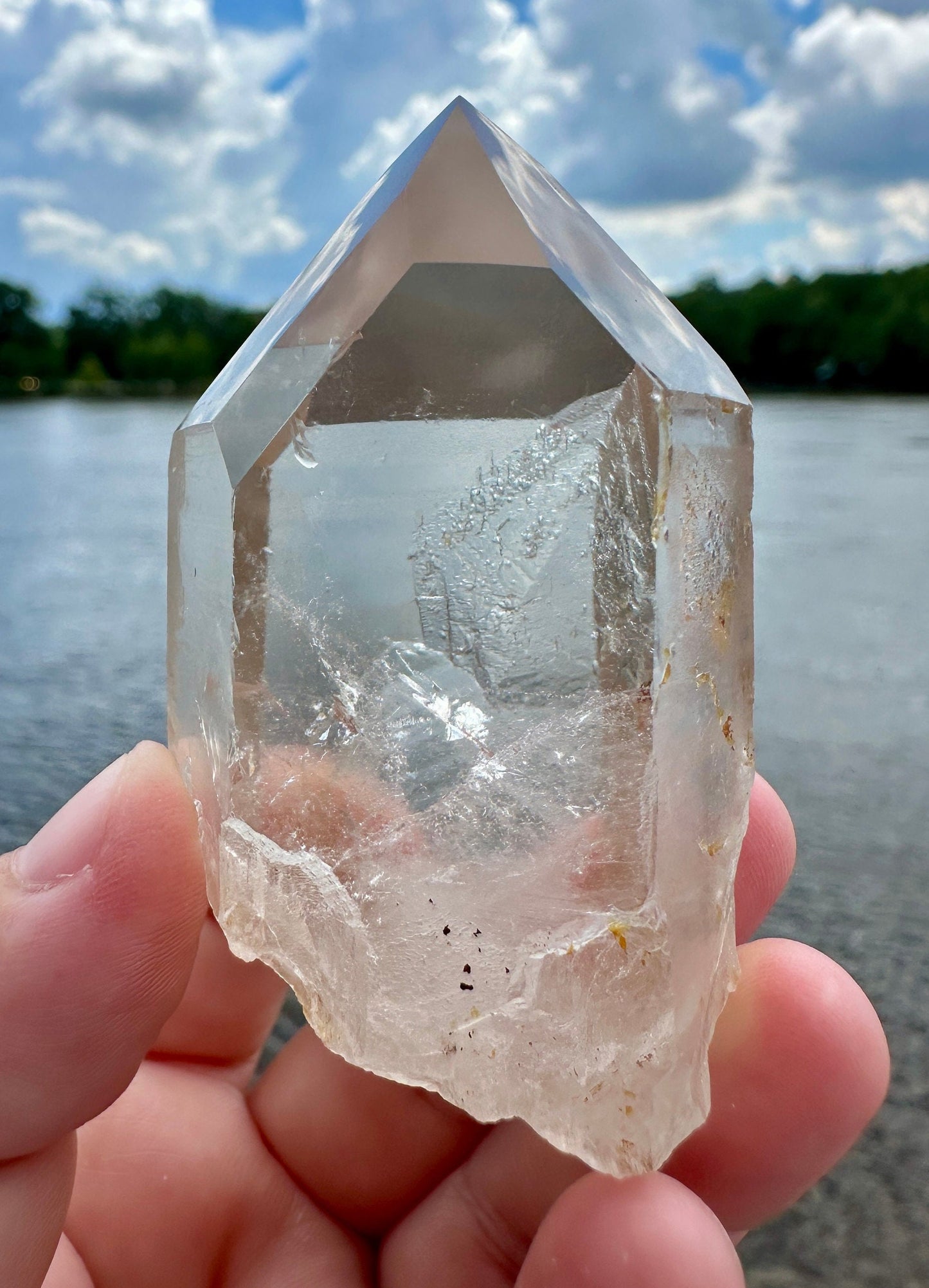 Stunning Rare Raw Golden Healer Lemurian Point