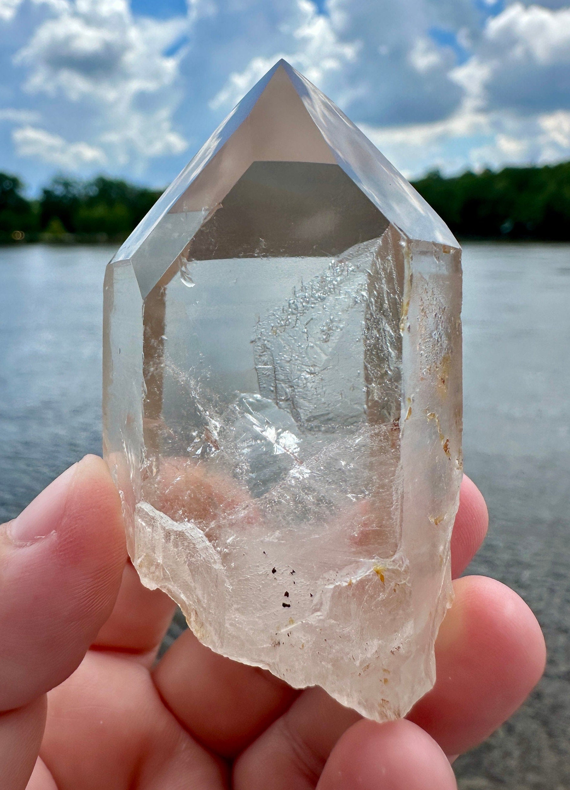 Stunning Rare Raw Golden Healer Lemurian Point