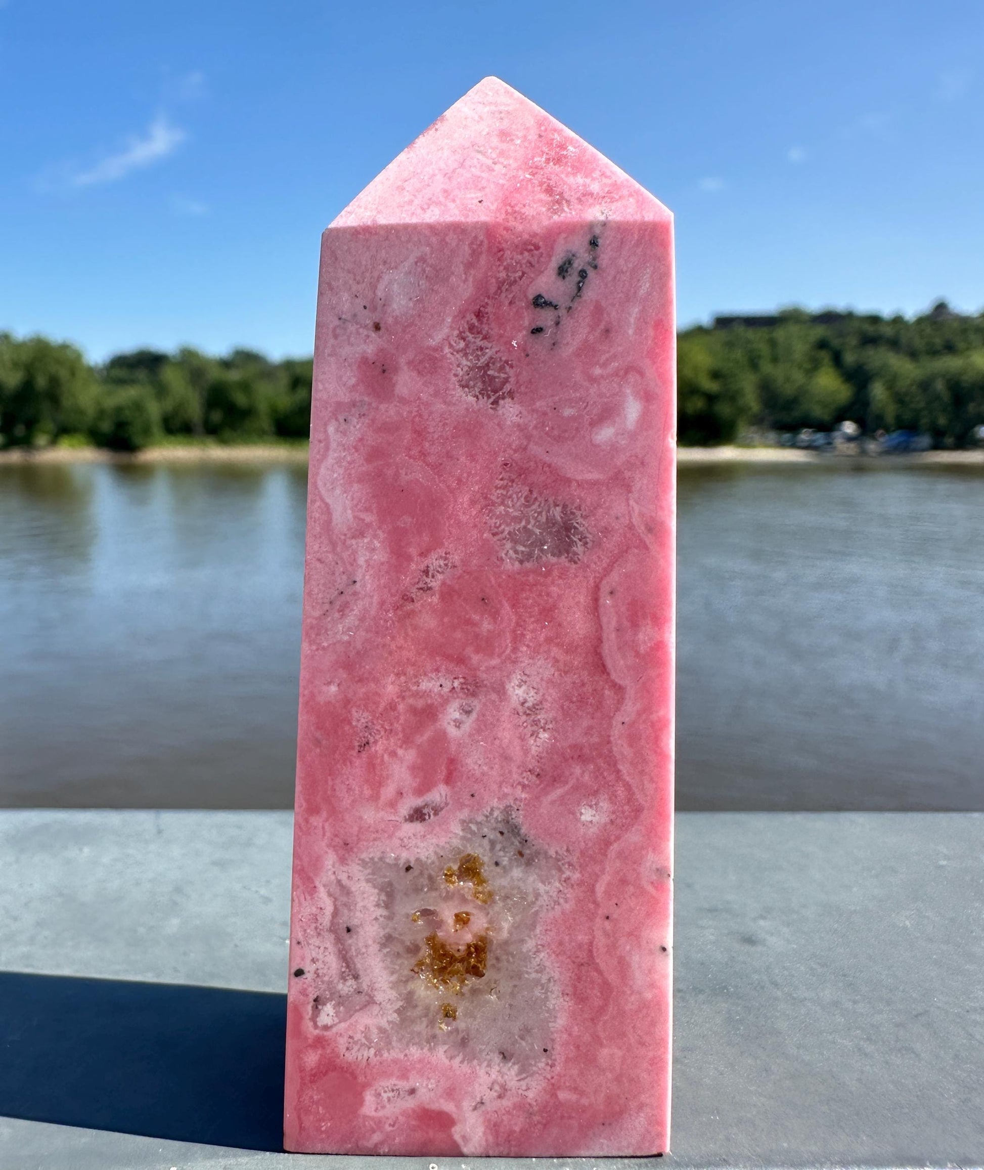 Gorgeous Rhodochrosite Tower from Peru | Heart Healing | Unconditional Love