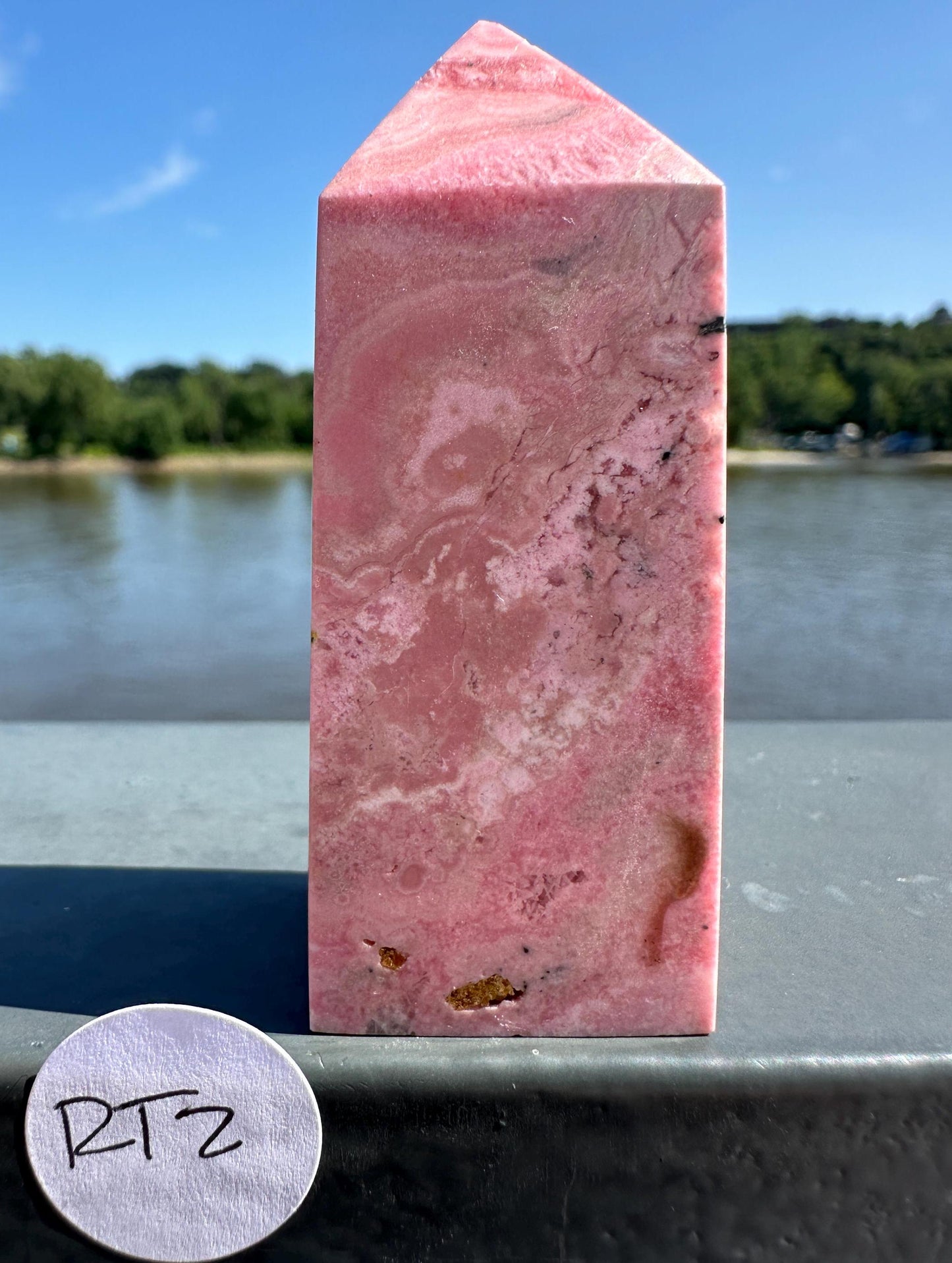 Gorgeous Rhodochrosite Tower from Peru | Heart Healing | Unconditional Love