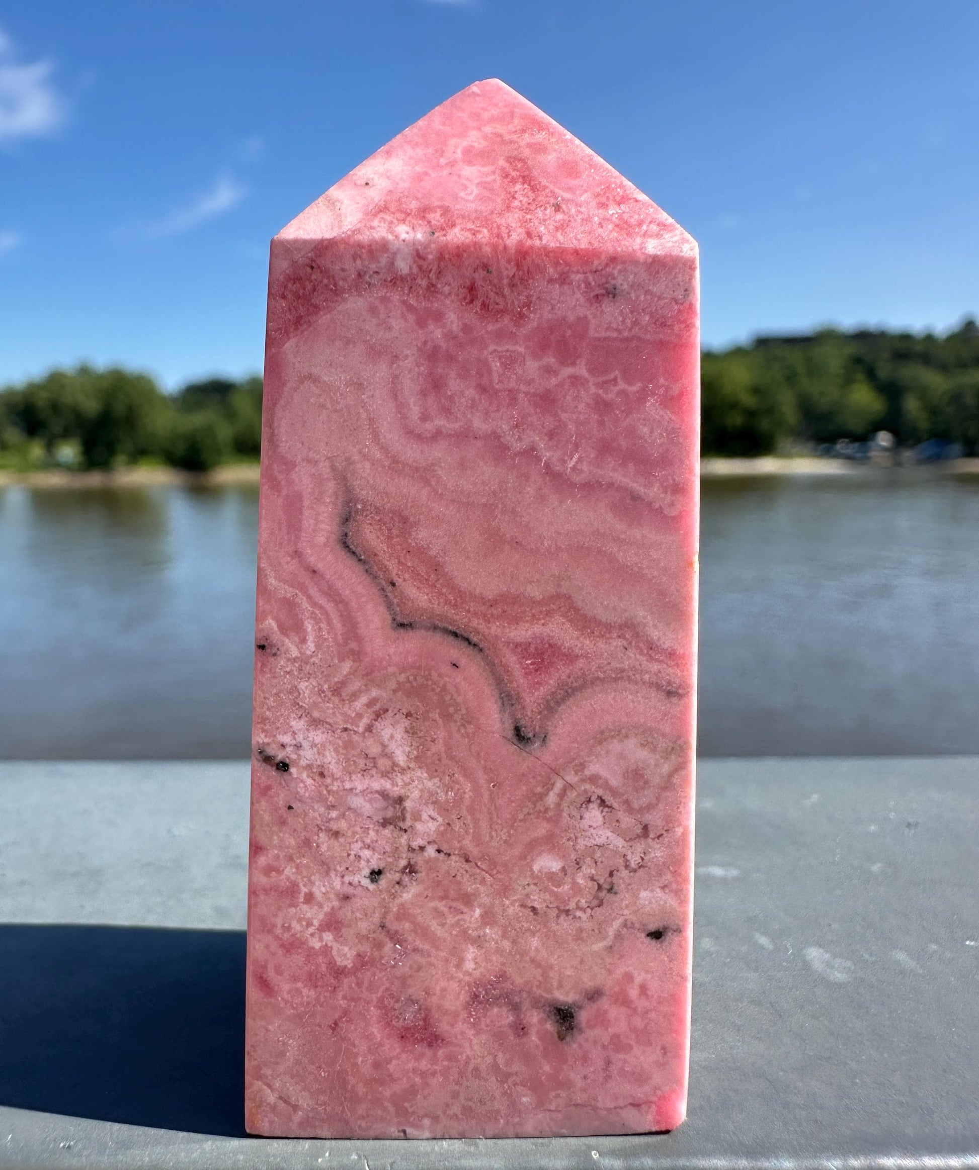 Gorgeous Rhodochrosite Tower from Peru | Heart Healing | Unconditional Love
