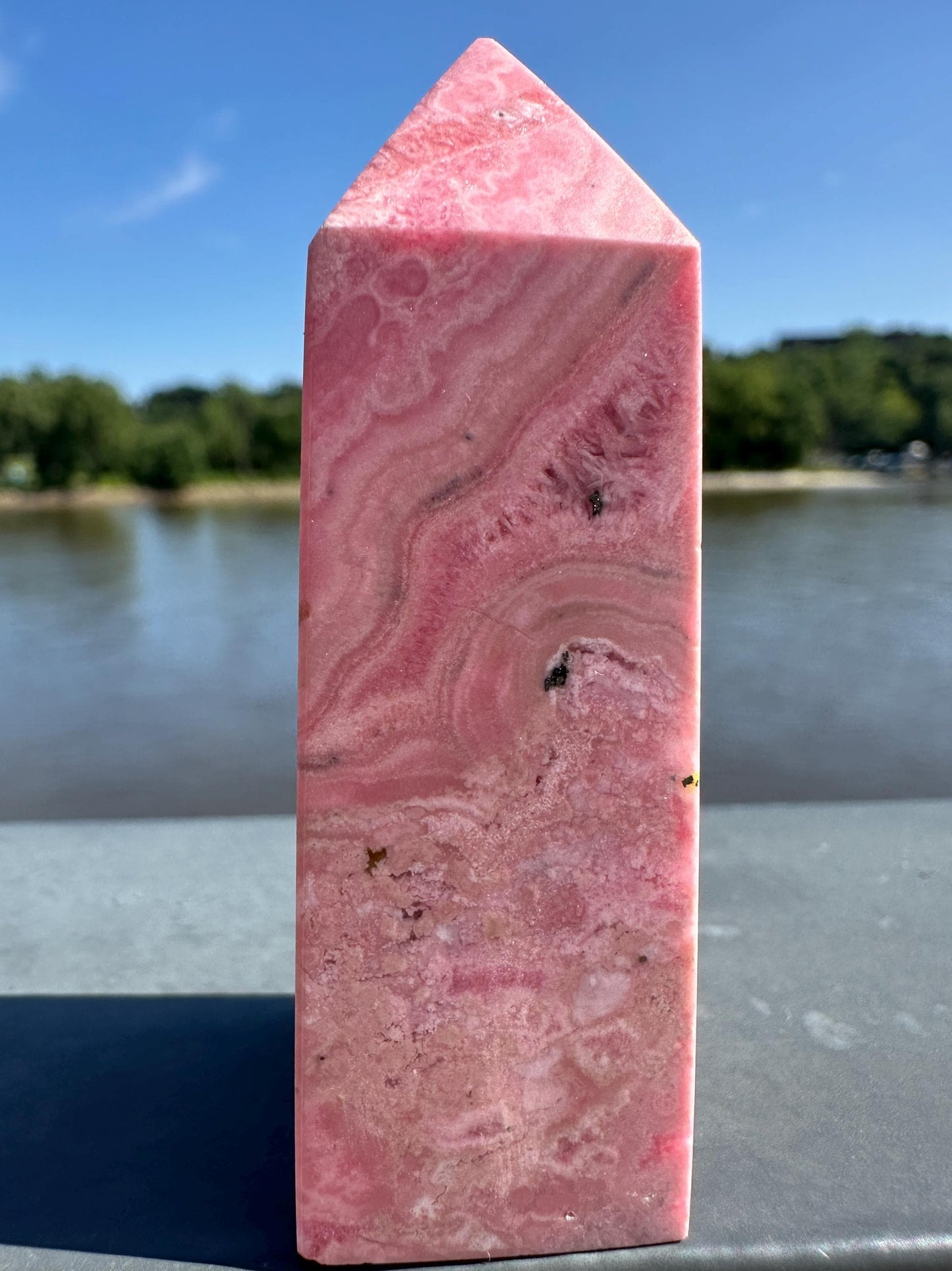 Gorgeous Rhodochrosite Tower from Peru | Heart Healing | Unconditional Love