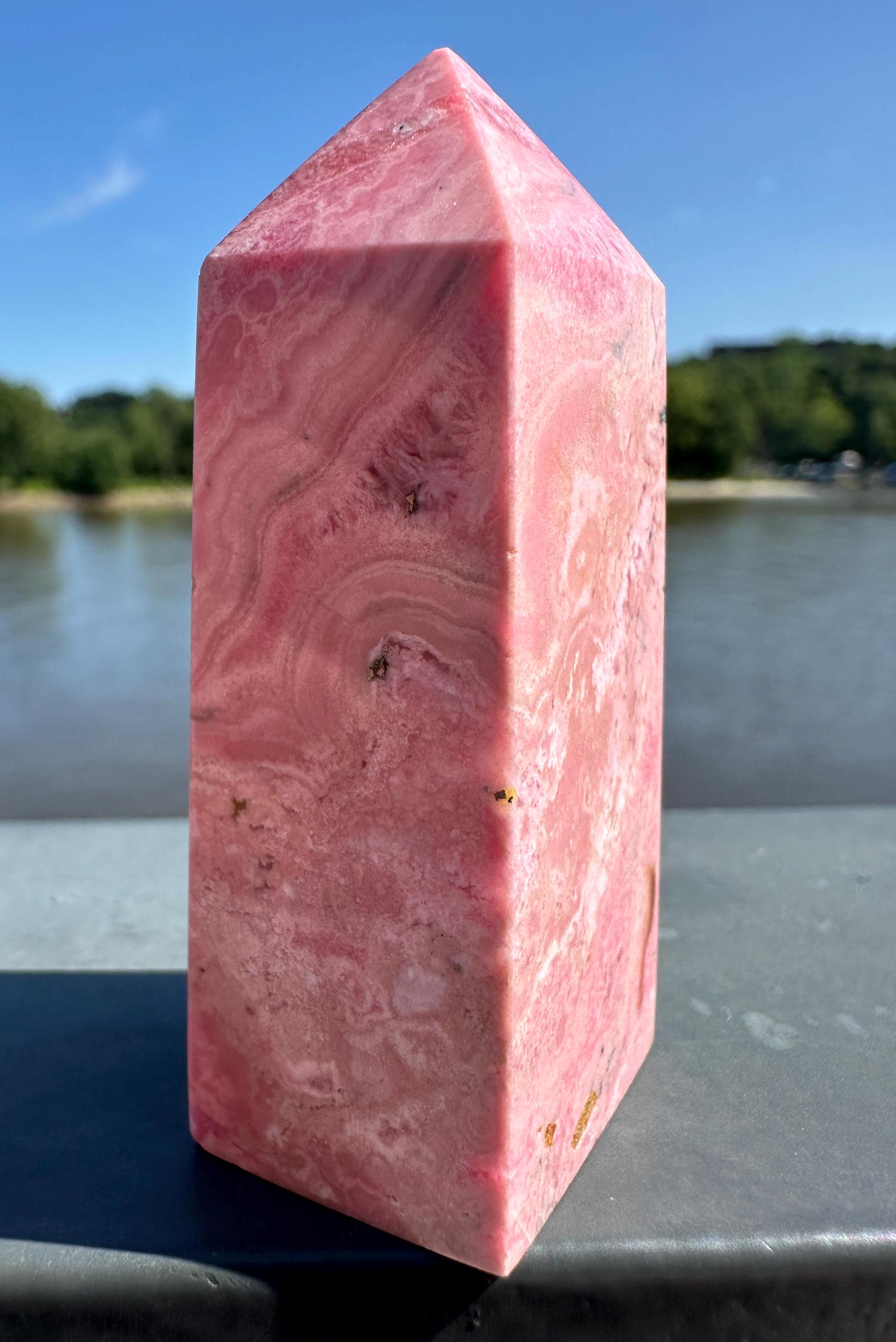 Gorgeous Rhodochrosite Tower from Peru | Heart Healing | Unconditional Love