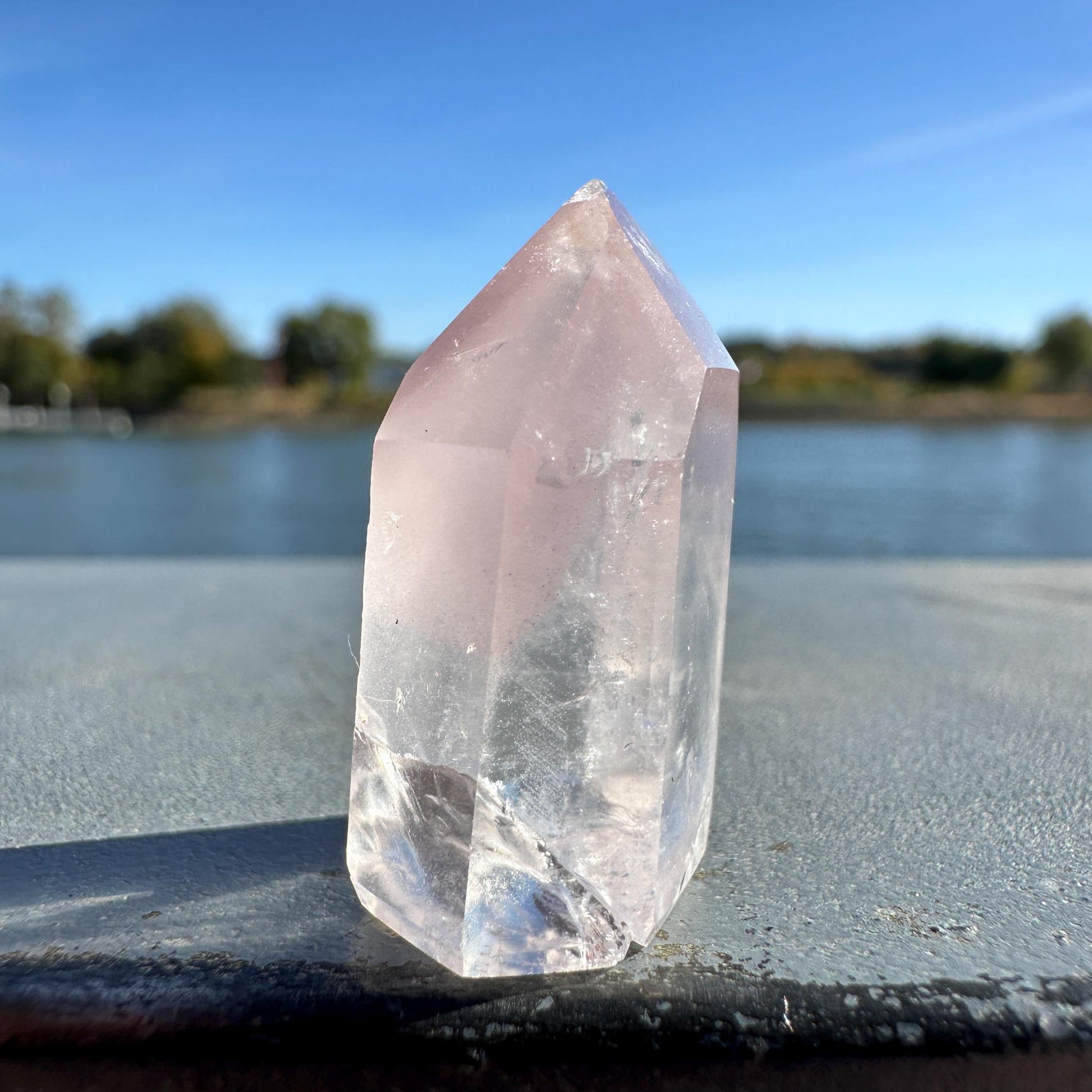Rare Small Pink Lithium Point from Brazil | Lithium Tower | Lithium Crystal | Rare Crystals | Pink Lithium Crystal | Lithium Quartz