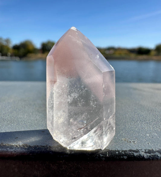 Rare Small Pink Lithium Point from Brazil | Lithium Tower | Lithium Crystal | Rare Crystals | Pink Lithium Crystal | Lithium Quartz