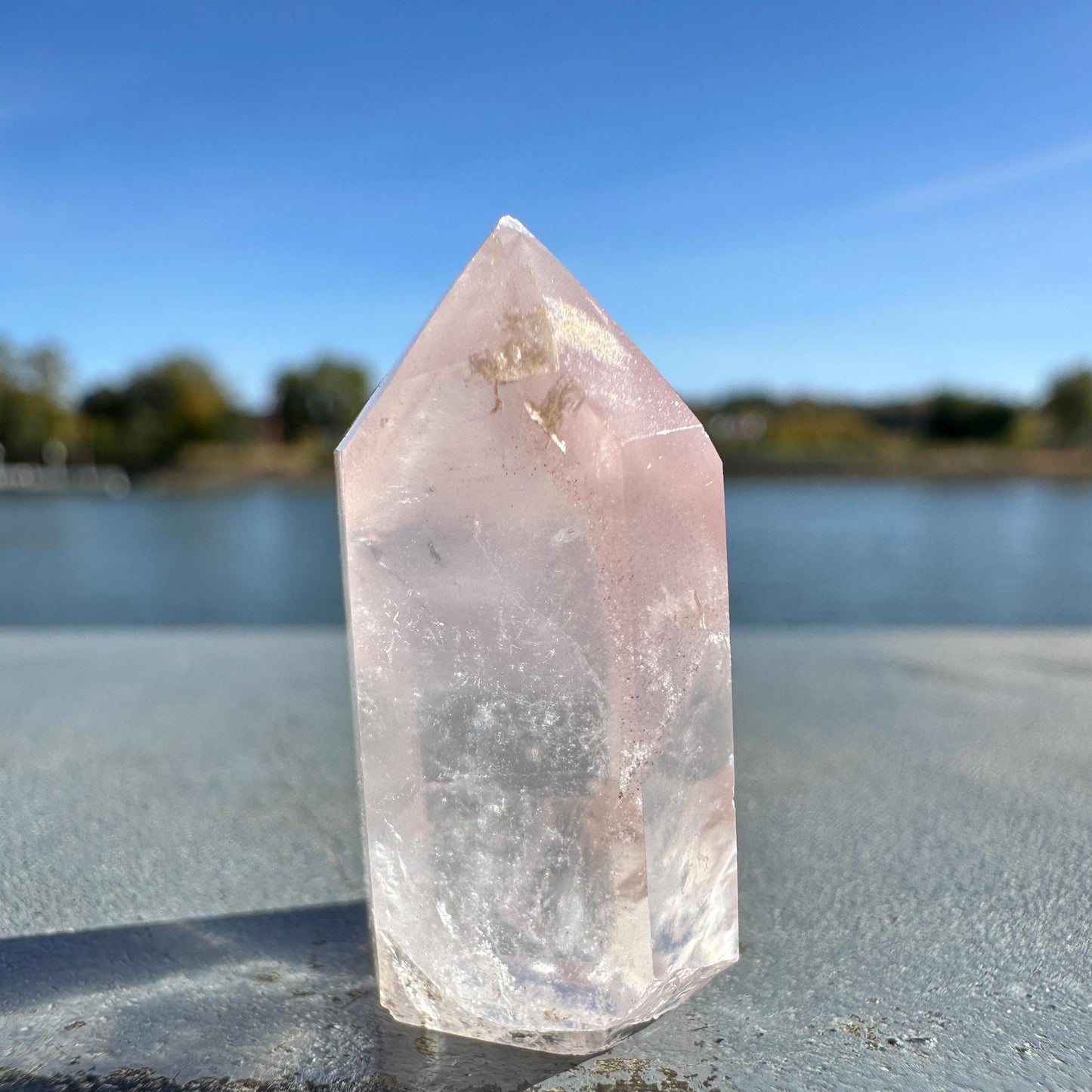 Rare Small Pink Lithium Point from Brazil | Lithium Tower | Lithium Crystal | Rare Crystals | Pink Lithium Crystal | Lithium Quartz