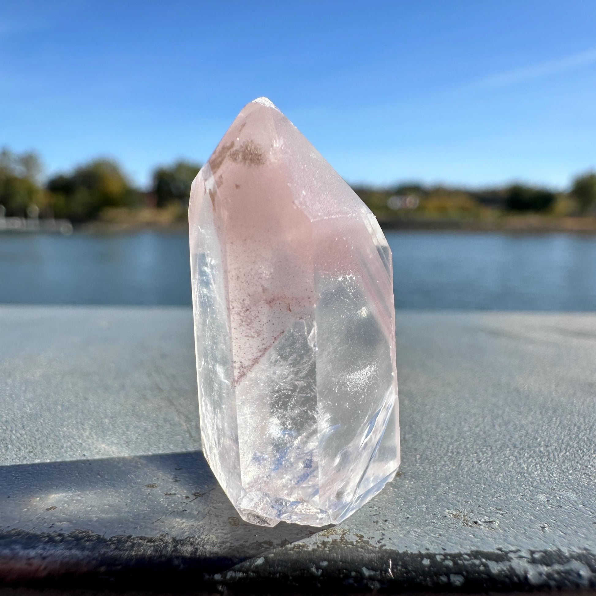 Rare Small Pink Lithium Point from Brazil | Lithium Tower | Lithium Crystal | Rare Crystals | Pink Lithium Crystal | Lithium Quartz