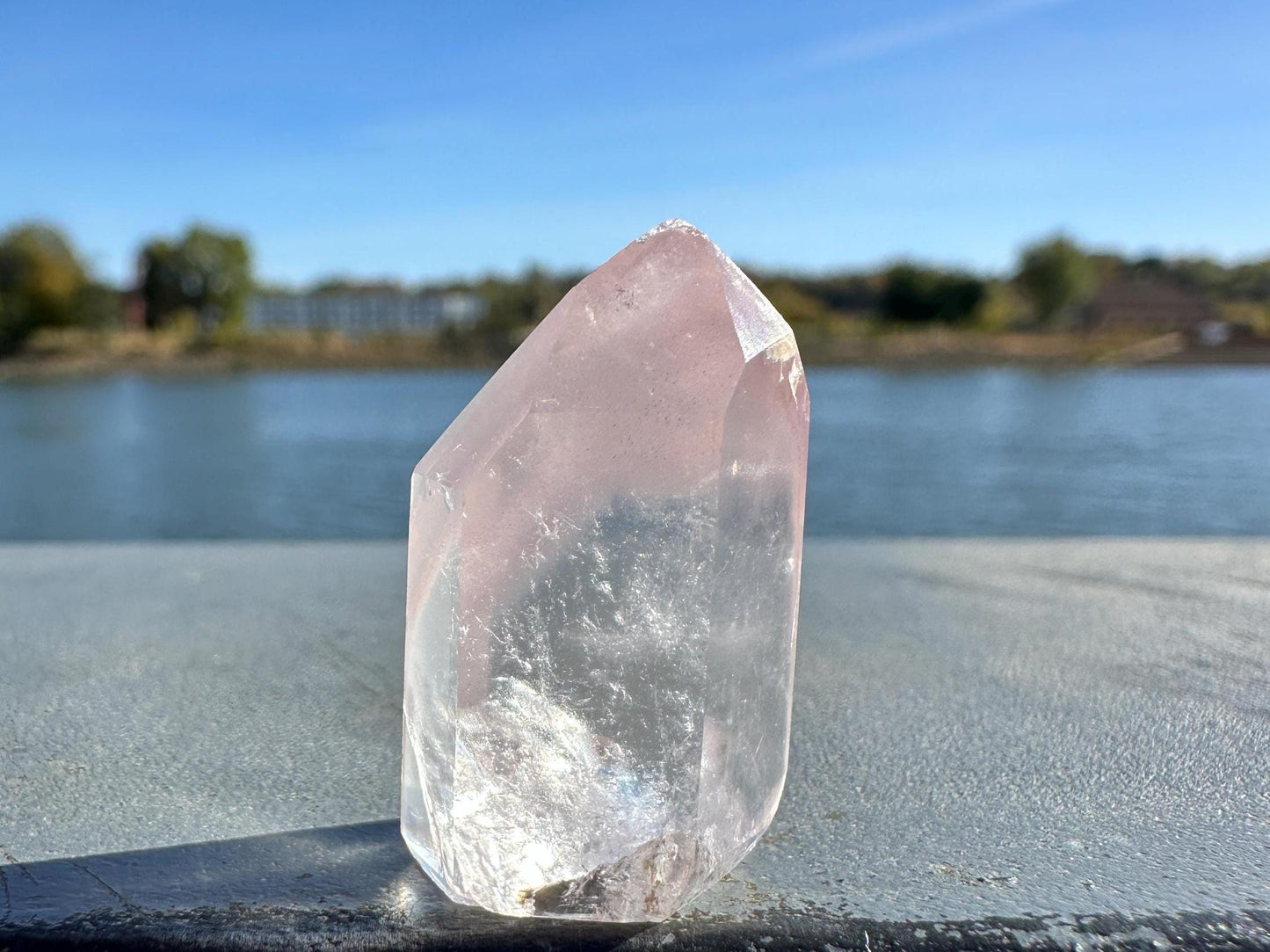 Rare Small Pink Lithium Point from Brazil | Lithium Tower | Lithium Crystal | Rare Crystals | Pink Lithium Crystal | Lithium Quartz