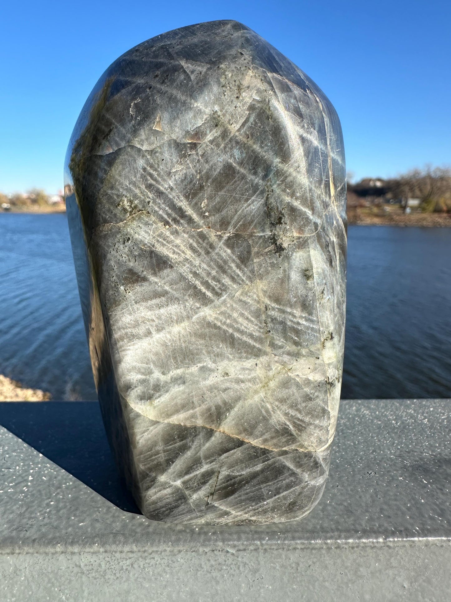 Flashy Natural Labradorite Polished Freeform
