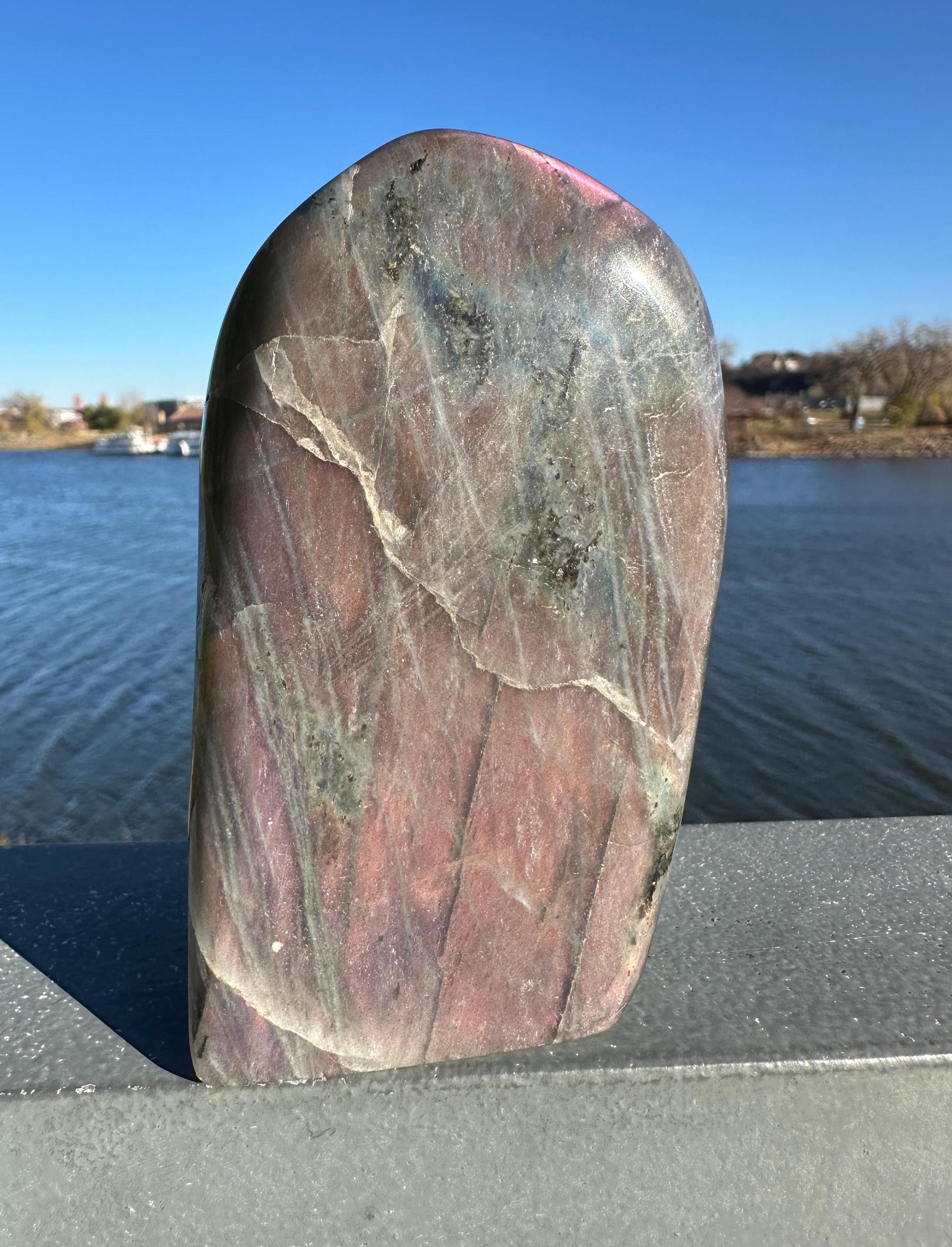 Flashy Natural Labradorite Polished Freeform