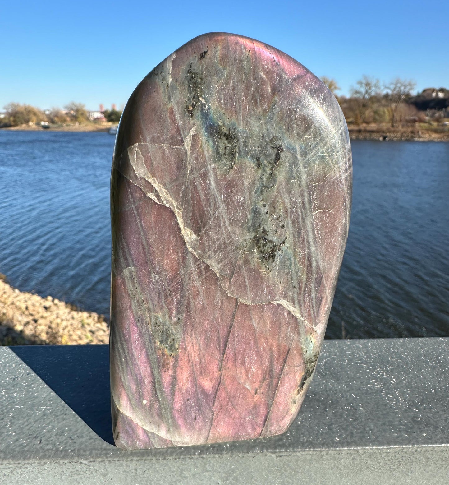 Flashy Natural Labradorite Polished Freeform