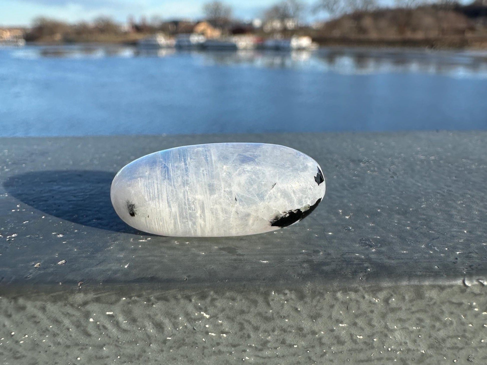 Flashy Rainbow Moonstone Shiva