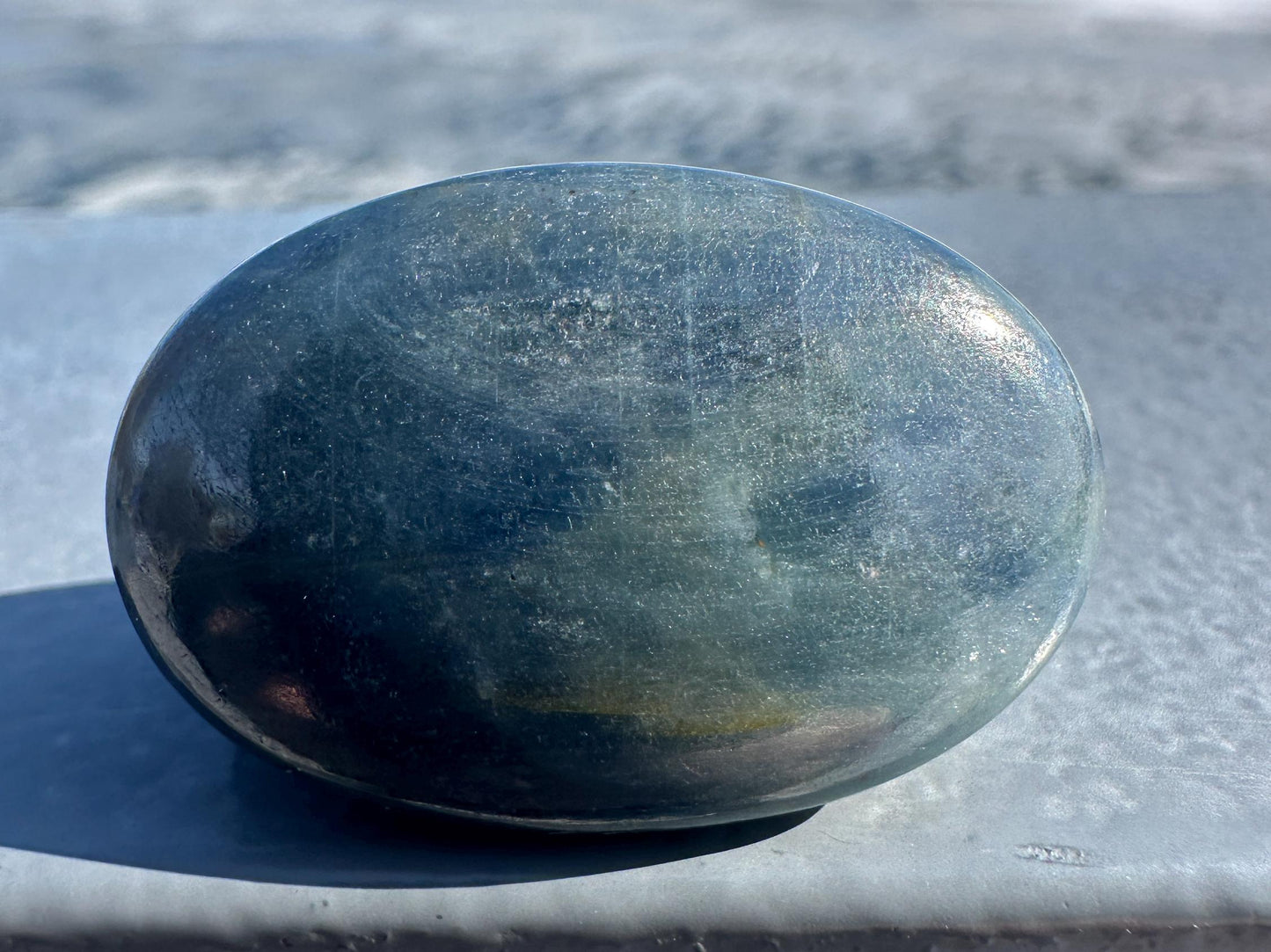 Blue Sapphire Polished Small Palm Stone