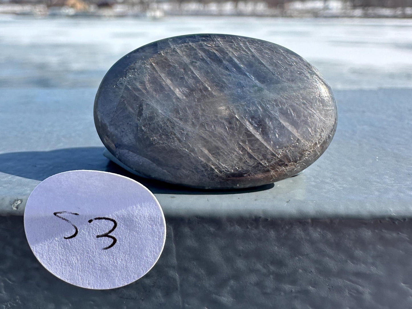 Blue Sapphire Polished Small Palm Stone