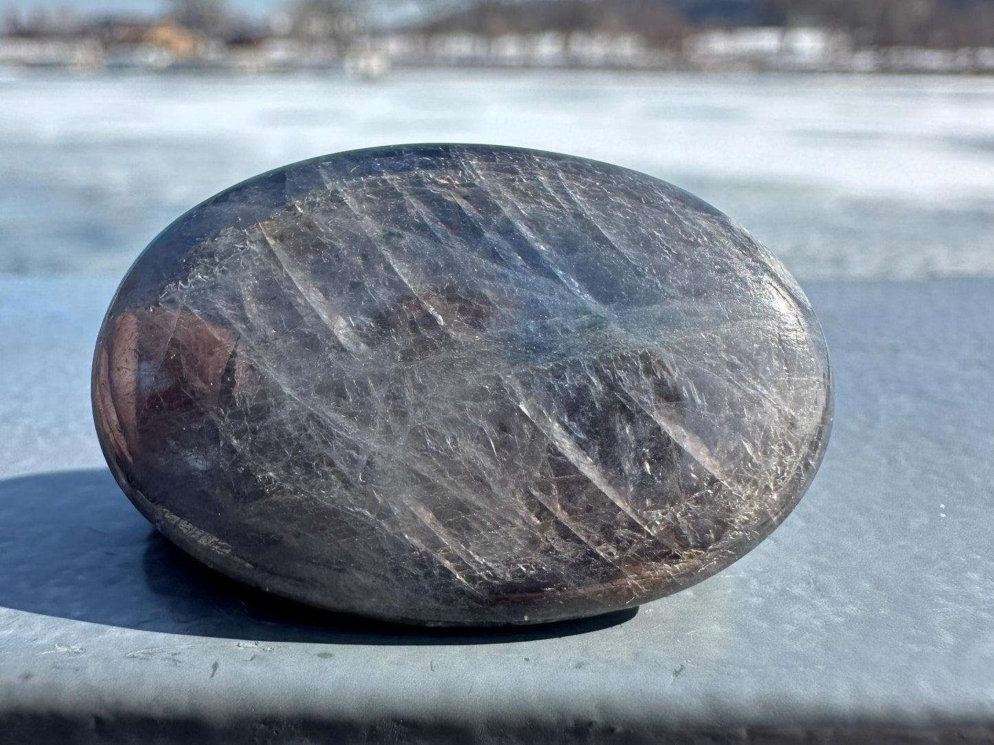 Blue Sapphire Polished Small Palm Stone