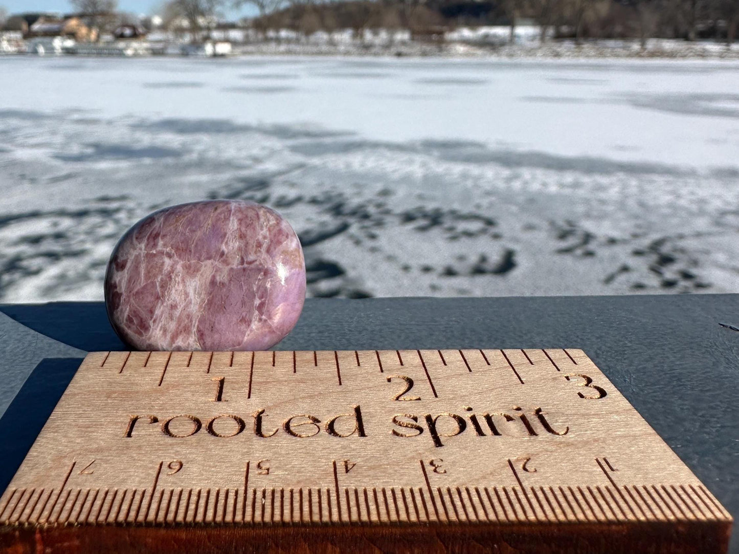 Rare Natural Lavender Jade Palm Stone from Turkey
