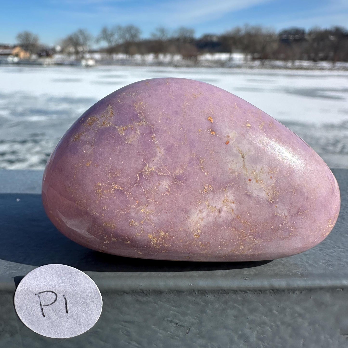 Gorgeous Natural Phosphosiderite Palm Stone