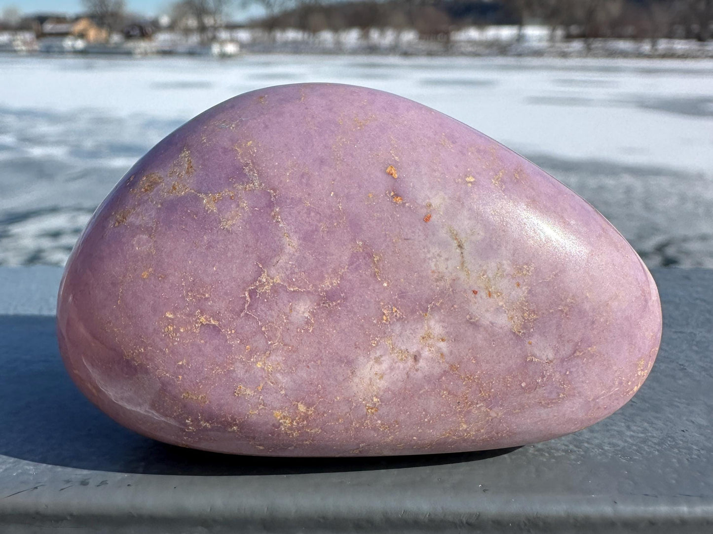 Gorgeous Natural Phosphosiderite Palm Stone