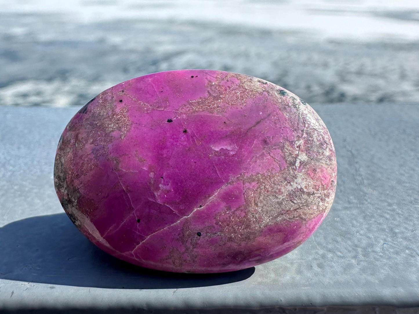 Stunning Cobalto Calcite Small Palm Stone | Home Decor | Crystal and Stones