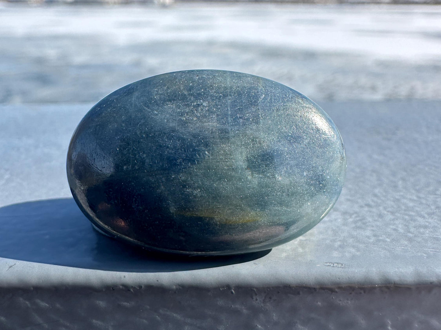 Blue Sapphire Polished Small Palm Stone