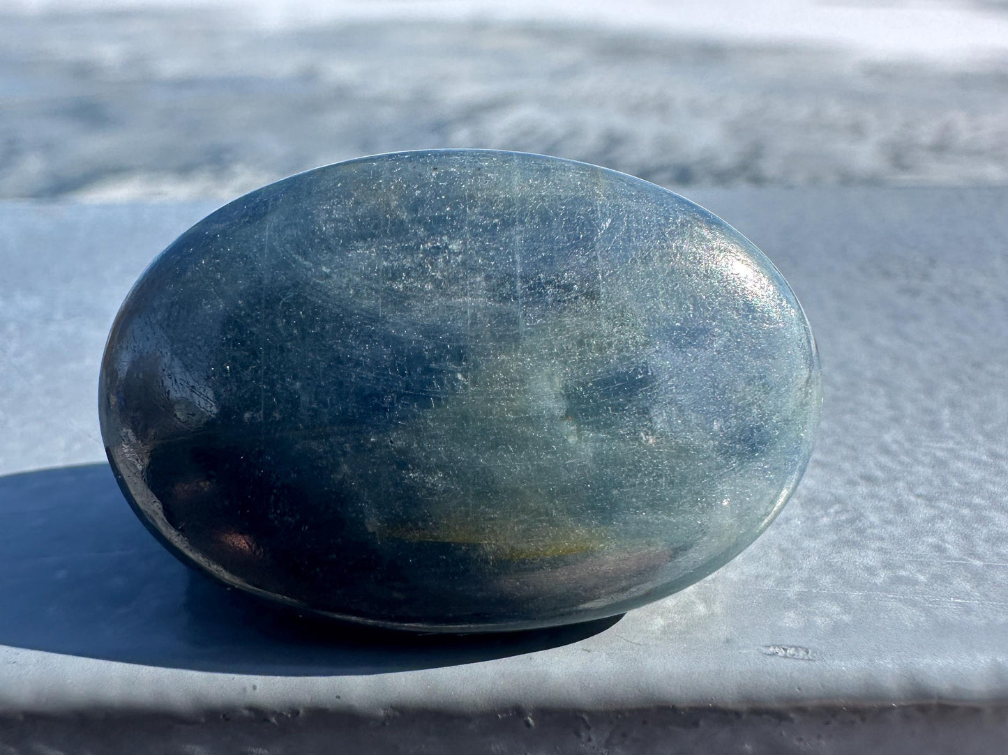 Blue Sapphire Polished Small Palm Stone