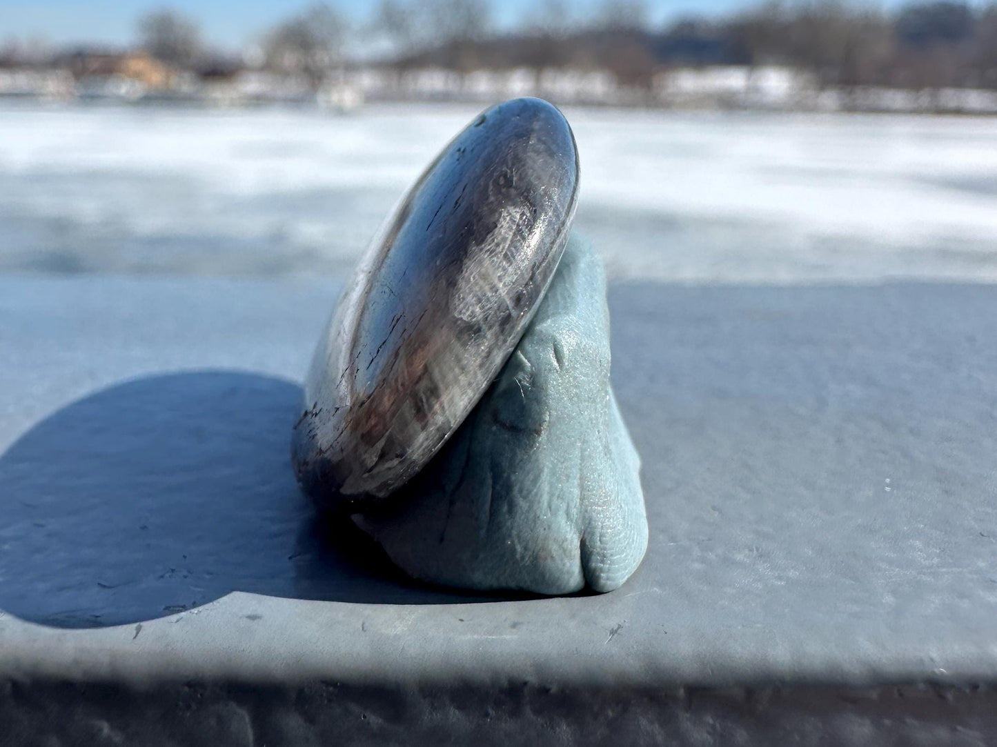 Blue Sapphire Polished Small Palm Stone