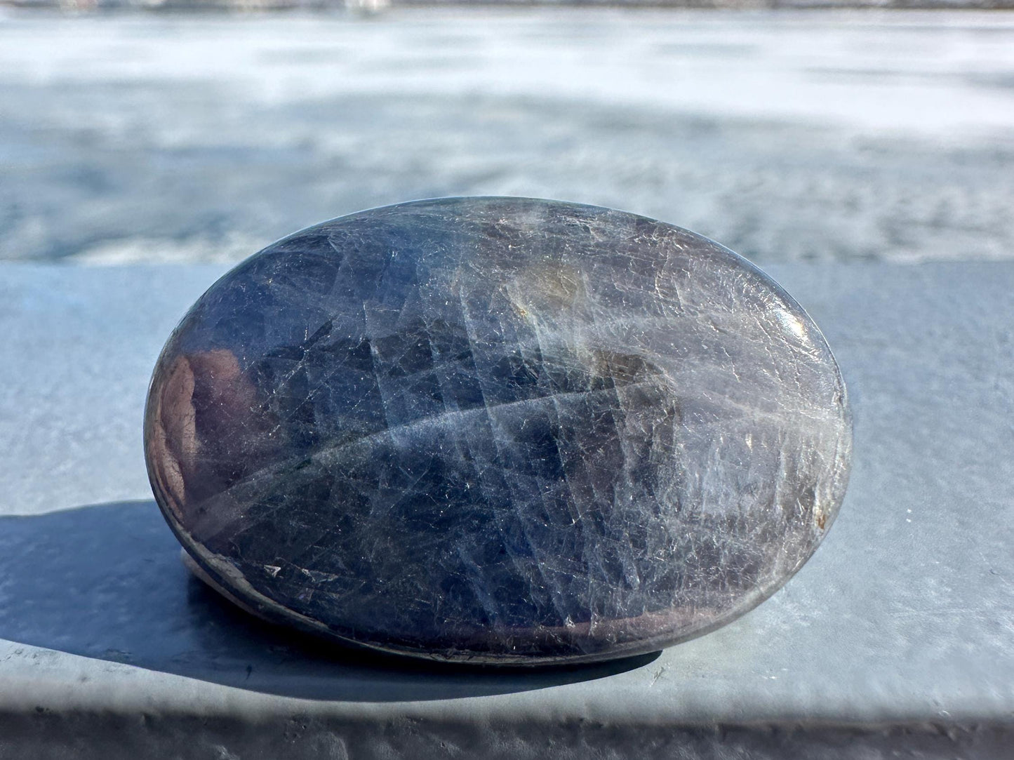 Blue Sapphire Polished Small Palm Stone