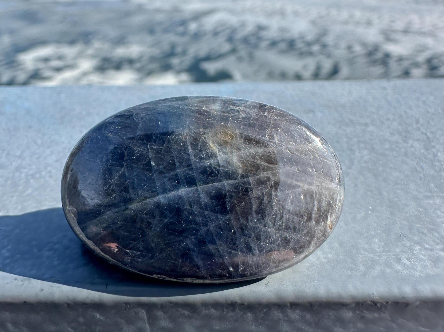 Blue Sapphire Polished Small Palm Stone
