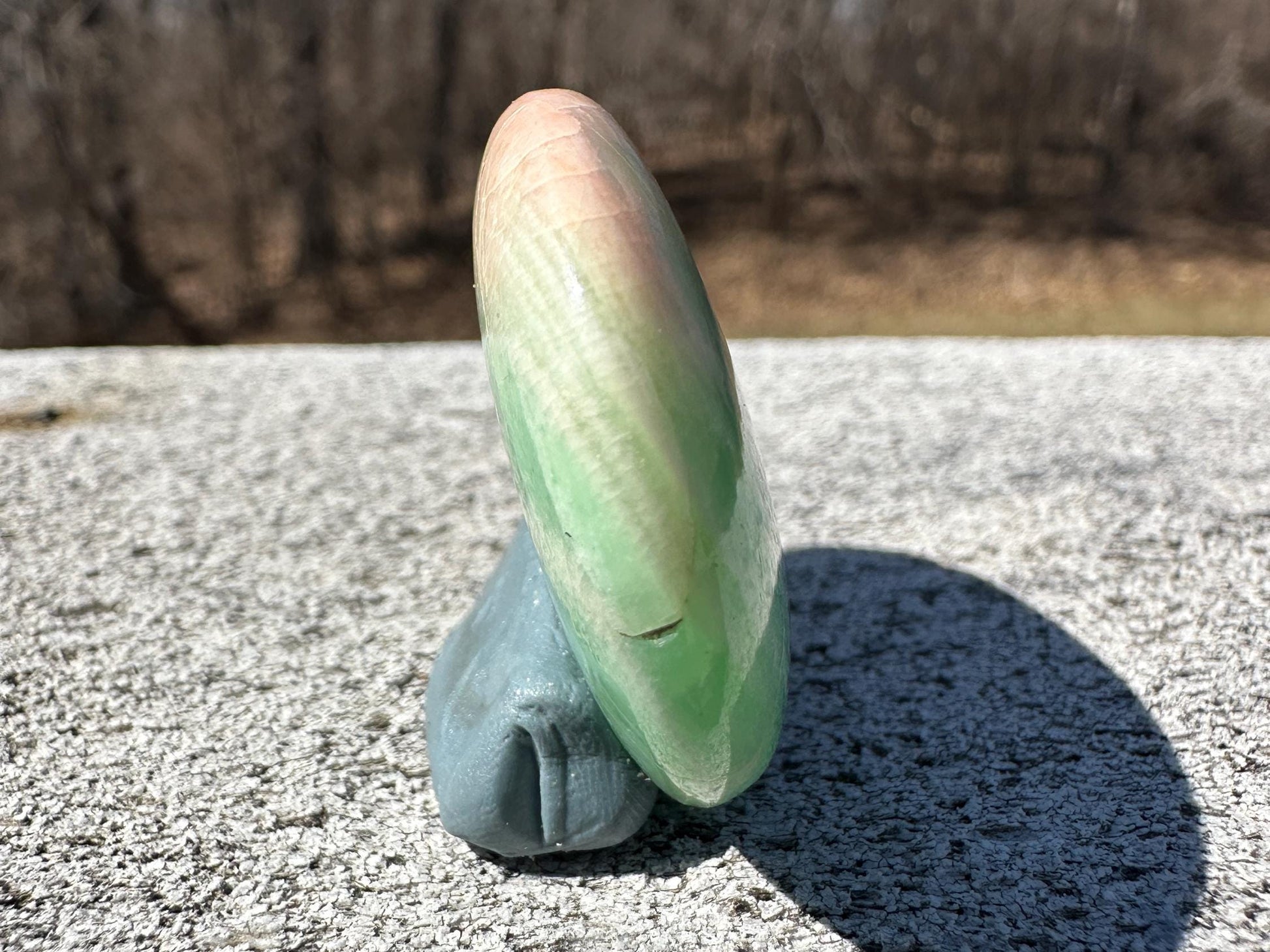Gorgeous Rare Green & Pink "Parrot" Moonstone from India | Tucson Exclusive