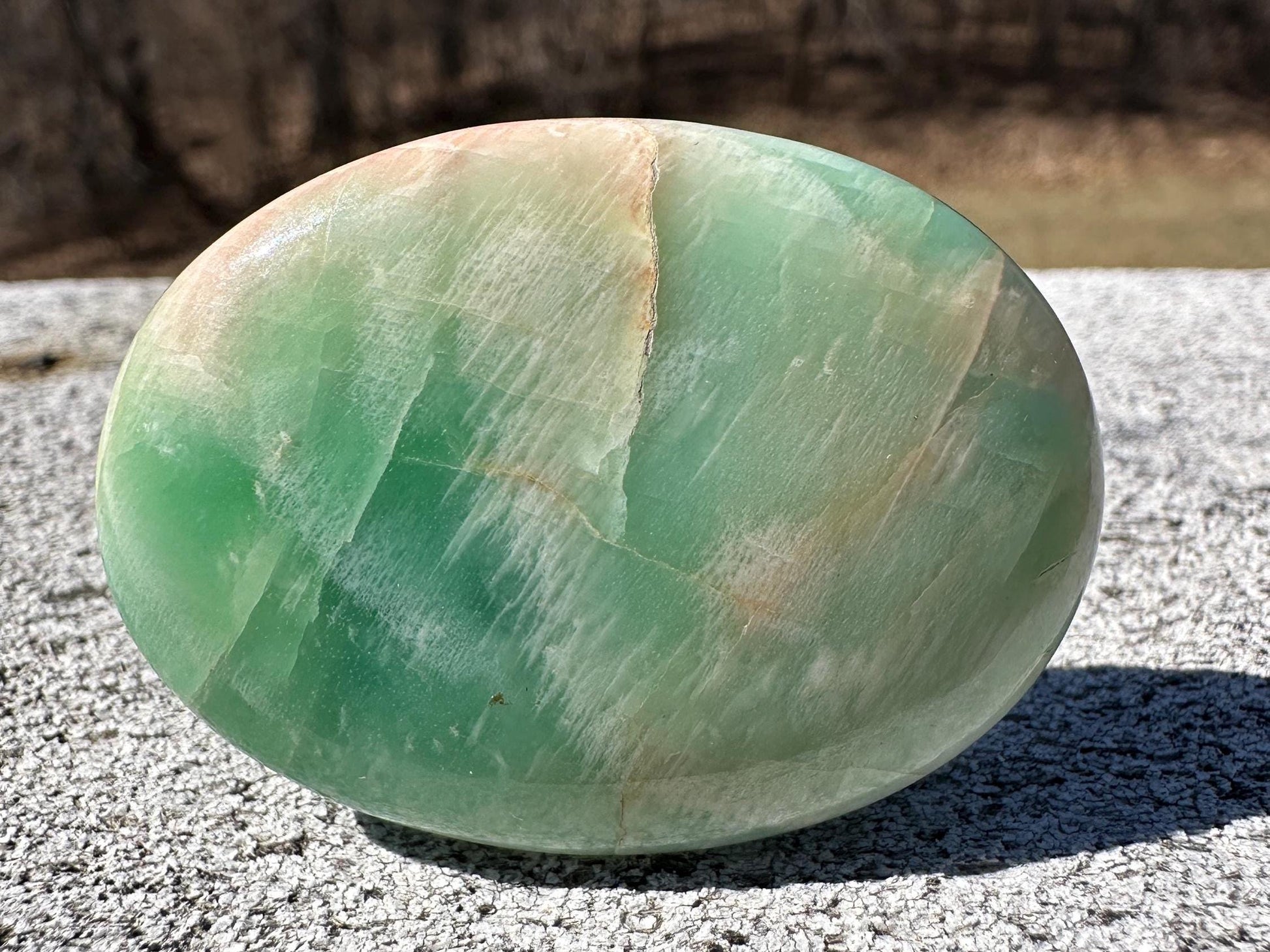 Gorgeous Rare Green & Pink "Parrot" Moonstone from India | Tucson Exclusive