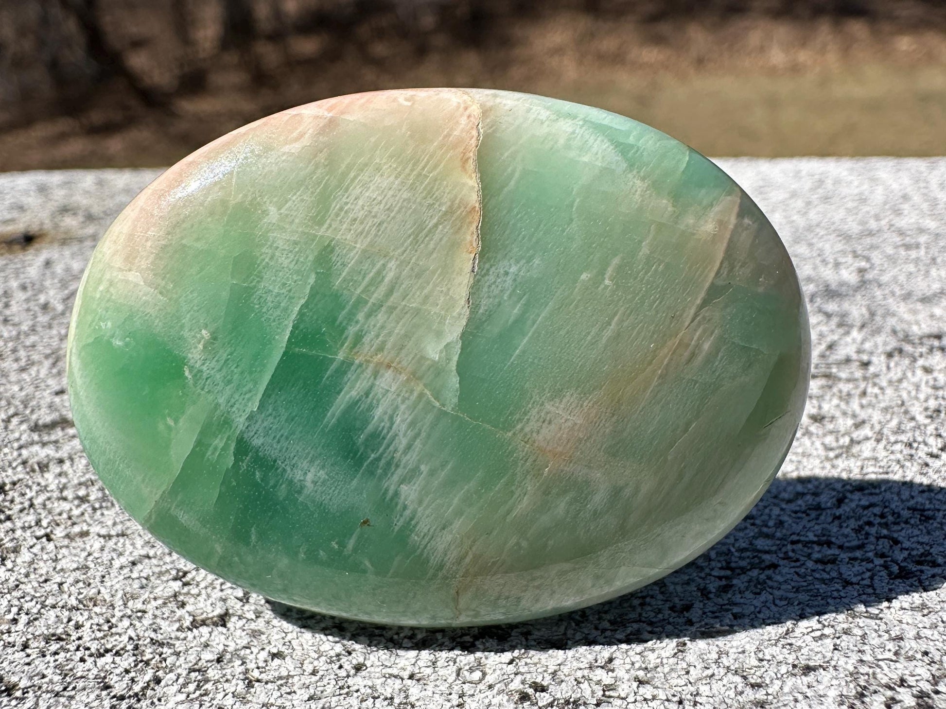 Gorgeous Rare Green & Pink "Parrot" Moonstone from India | Tucson Exclusive