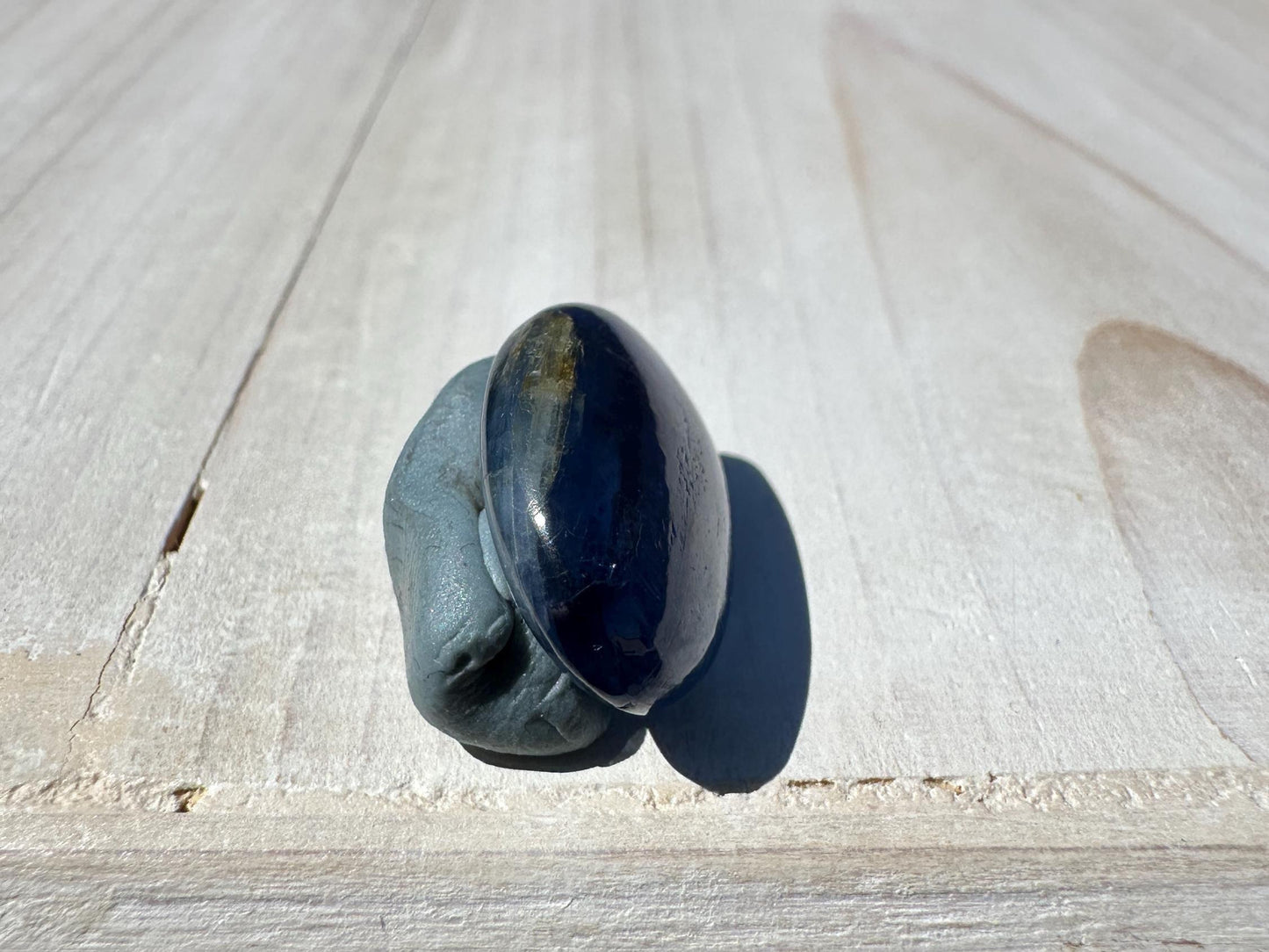 Gorgeous High Quality Polished Blue Kyanite Mini Palm Stone from Nepal