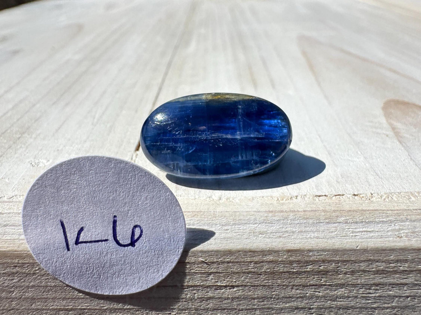 Gorgeous High Quality Polished Blue Kyanite Mini Palm Stone from Nepal