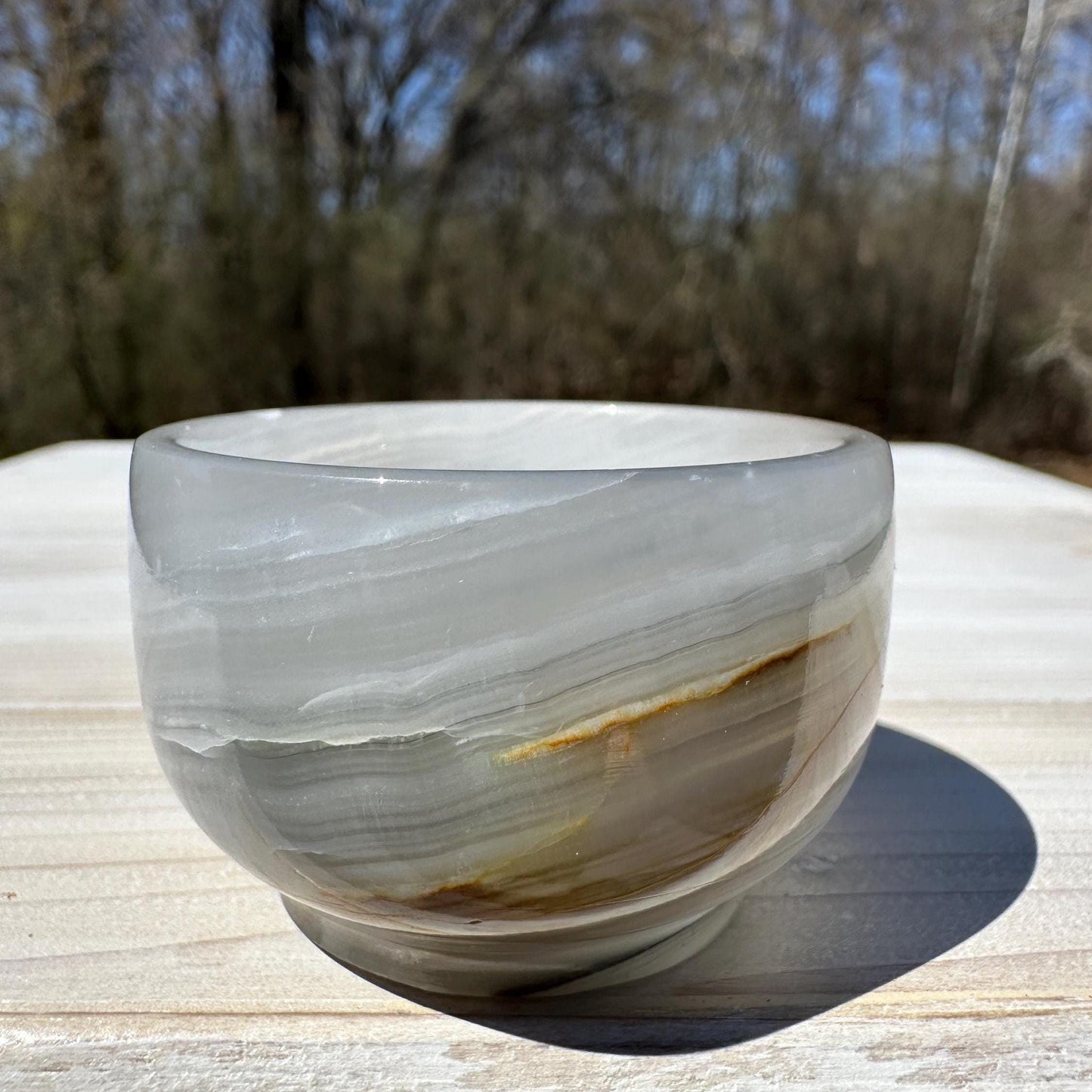 Small 2" Onyx Banded Dish | Crystal Bowl | Banded Onyx | Stone Dish