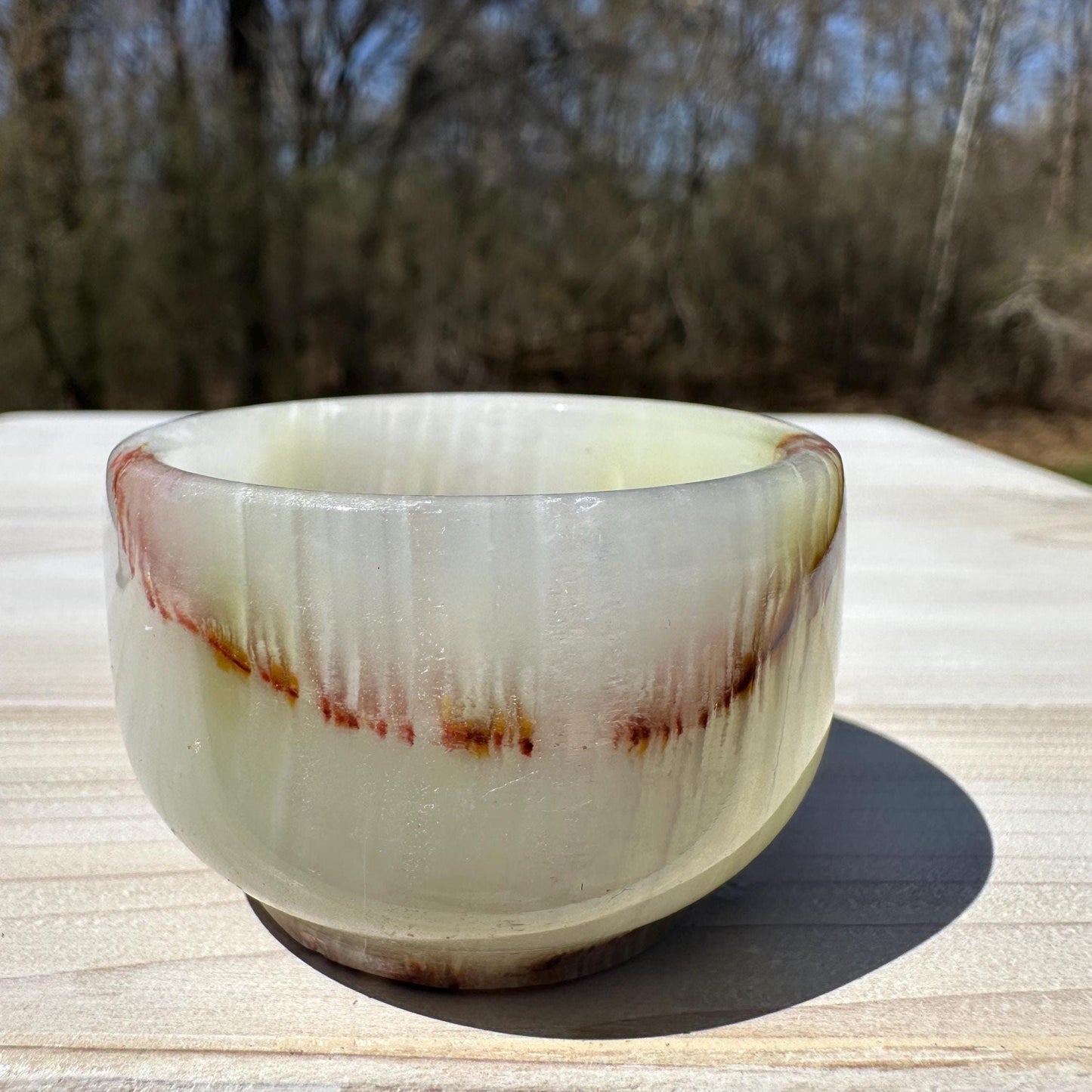 Small 2" Onyx Banded Dish | Crystal Bowl | Banded Onyx | Stone Dish