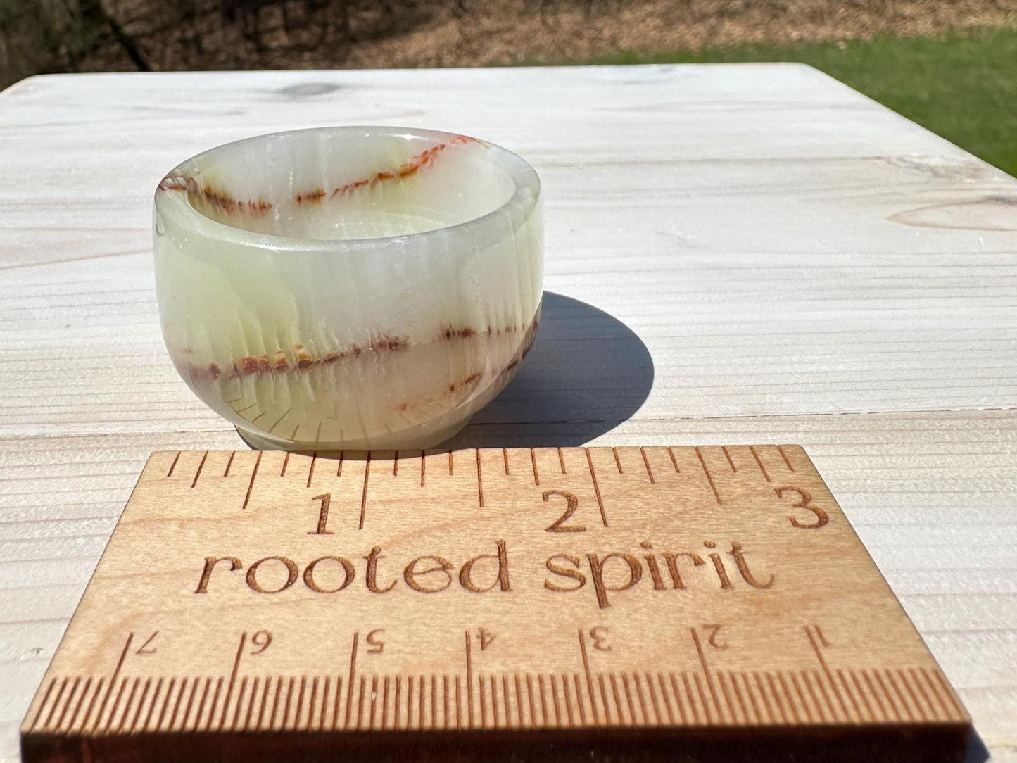 Small 2" Onyx Banded Dish | Crystal Bowl | Banded Onyx | Stone Dish