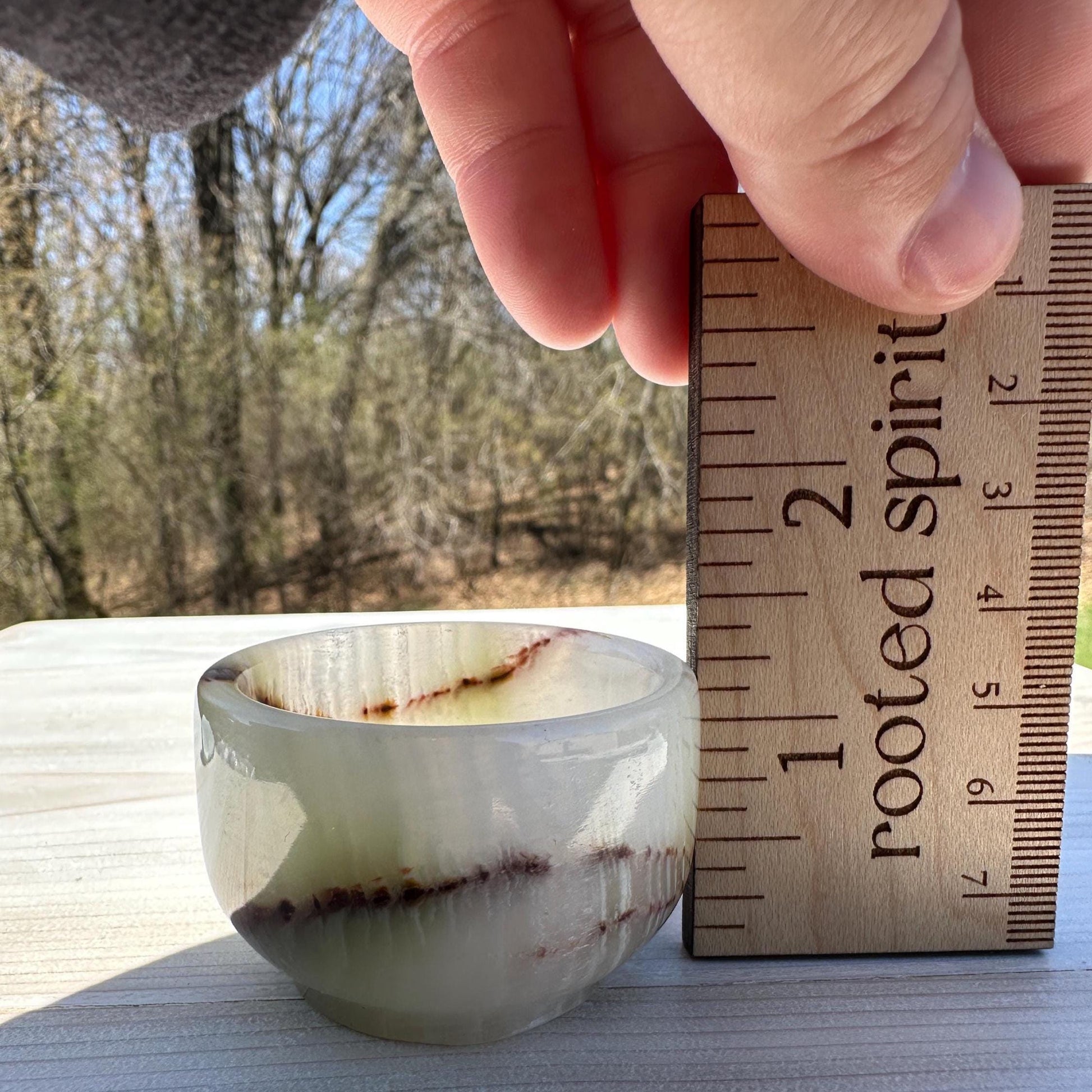 Small 2" Onyx Banded Dish | Crystal Bowl | Banded Onyx | Stone Dish