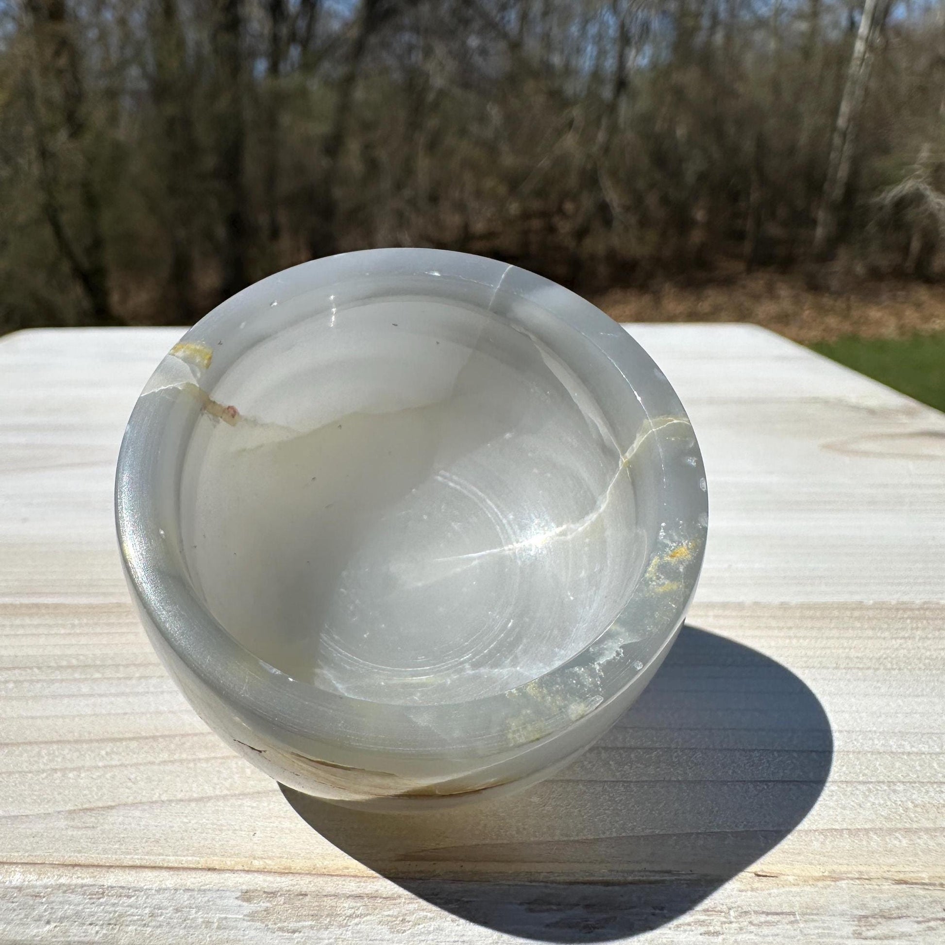 Small 2" Onyx Banded Dish | Crystal Bowl | Banded Onyx | Stone Dish