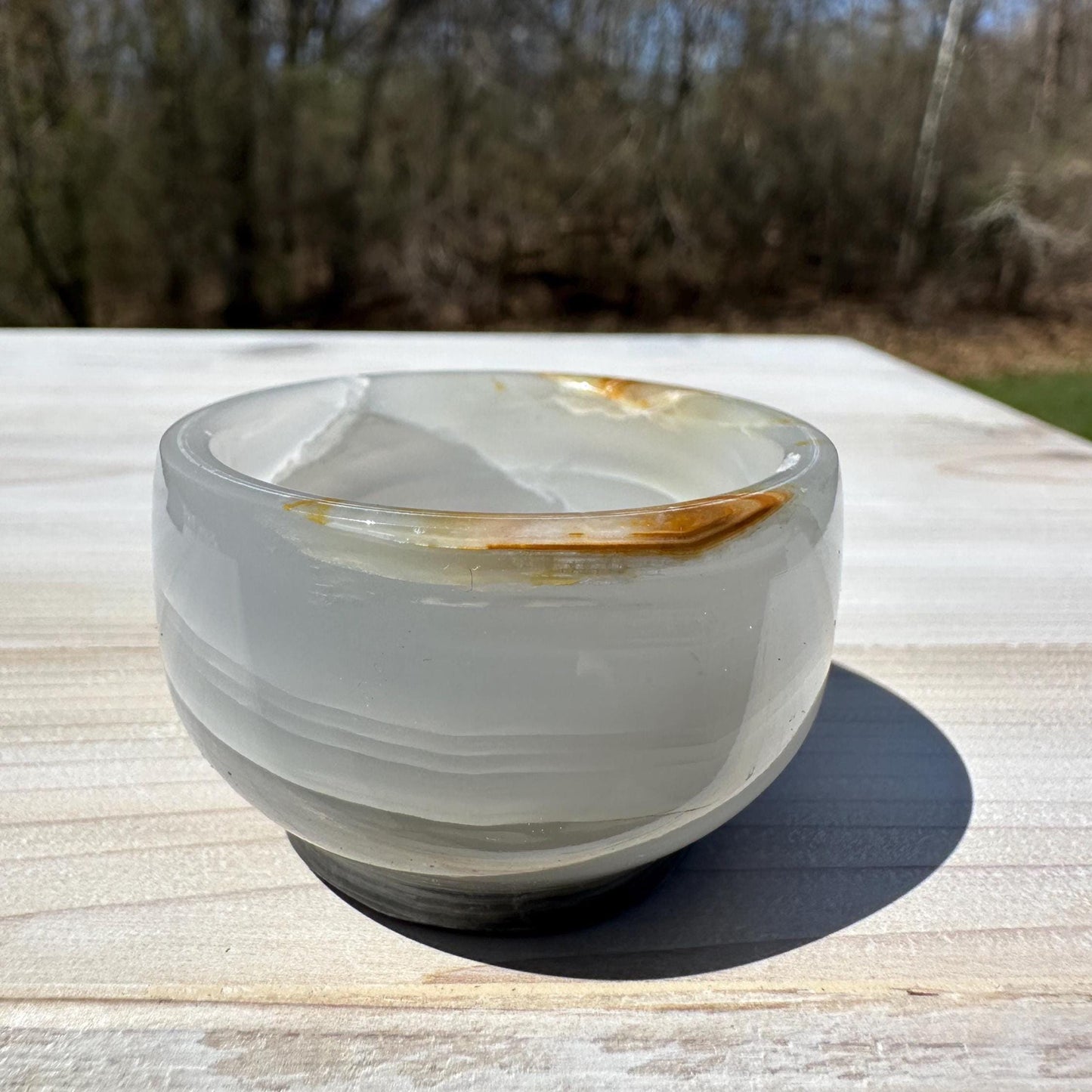 Small 2" Onyx Banded Dish | Crystal Bowl | Banded Onyx | Stone Dish