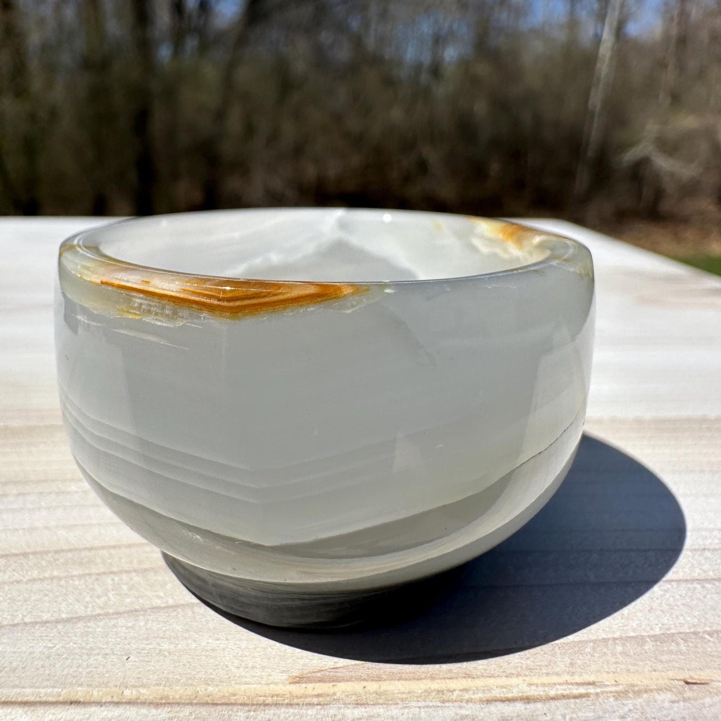 Small 2" Onyx Banded Dish | Crystal Bowl | Banded Onyx | Stone Dish