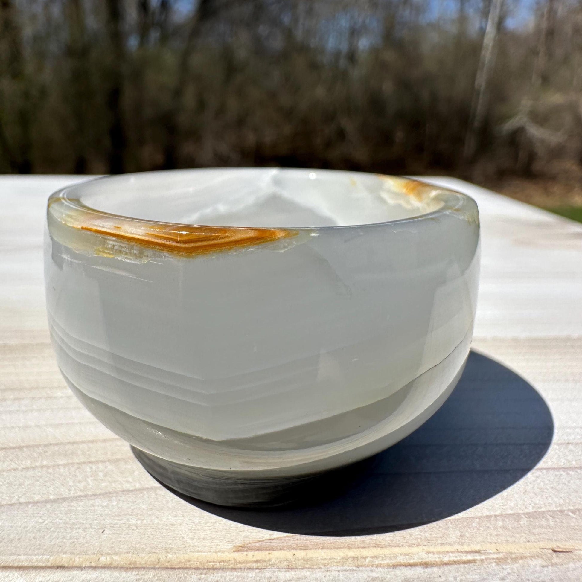 Small 2" Onyx Banded Dish | Crystal Bowl | Banded Onyx | Stone Dish