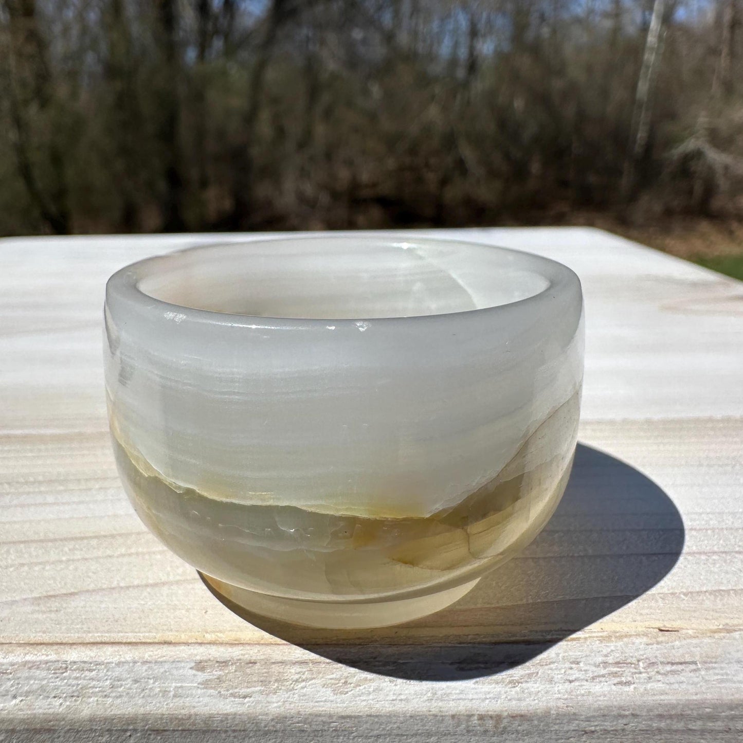 Small 2" Onyx Banded Dish | Crystal Bowl | Banded Onyx | Stone Dish