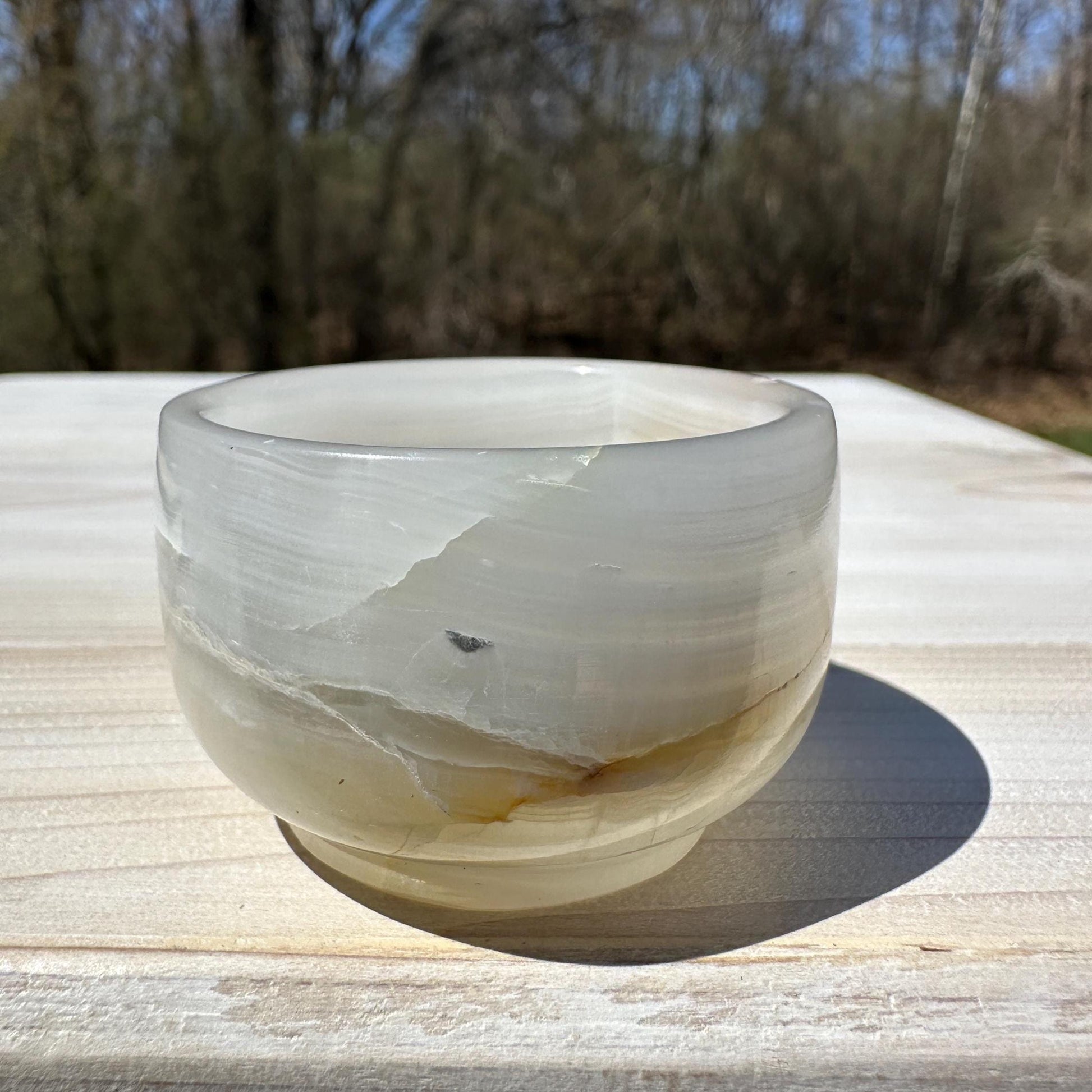 Small 2" Onyx Banded Dish | Crystal Bowl | Banded Onyx | Stone Dish