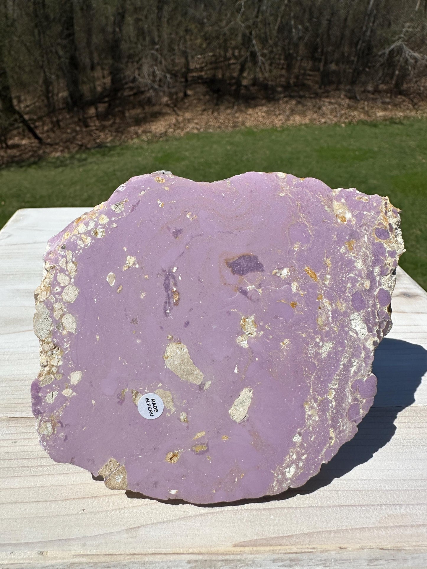 Gorgeous Natural Phosphosiderite Polished Slab from Peru